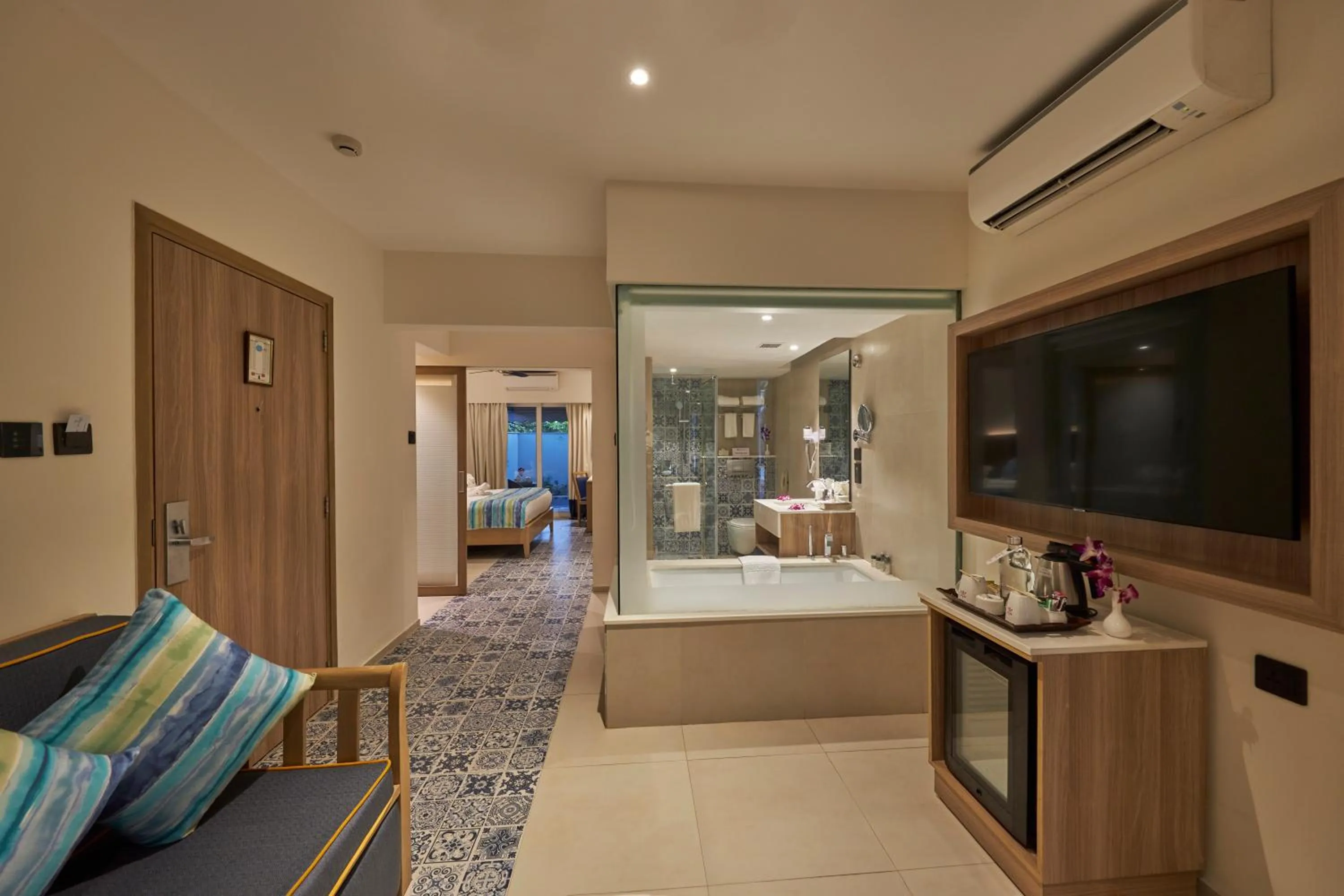 Bed in Royal Orchid Beach Resort & Spa, Utorda Beach Goa