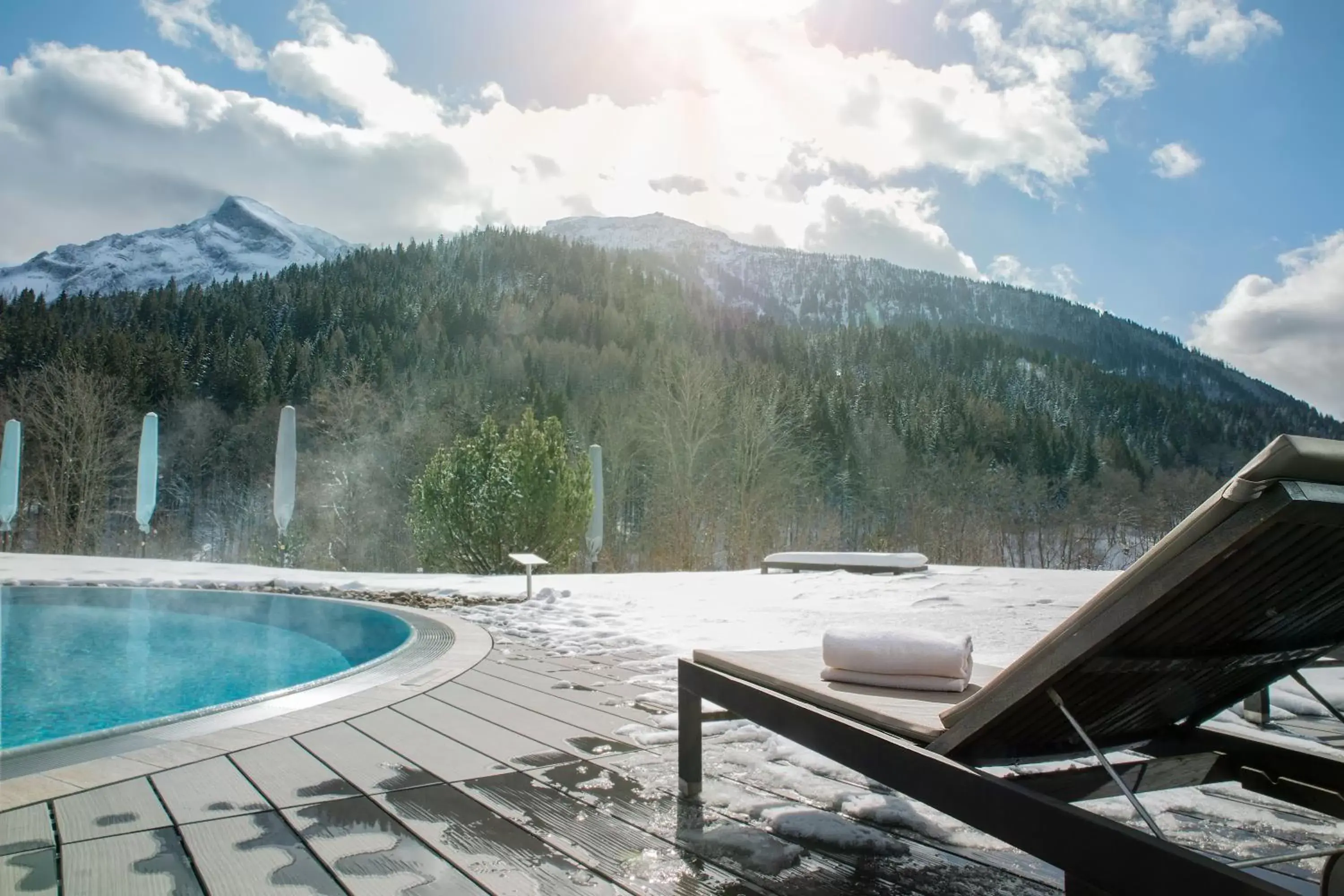 Winter, Swimming Pool in Kempinski Hotel Berchtesgaden