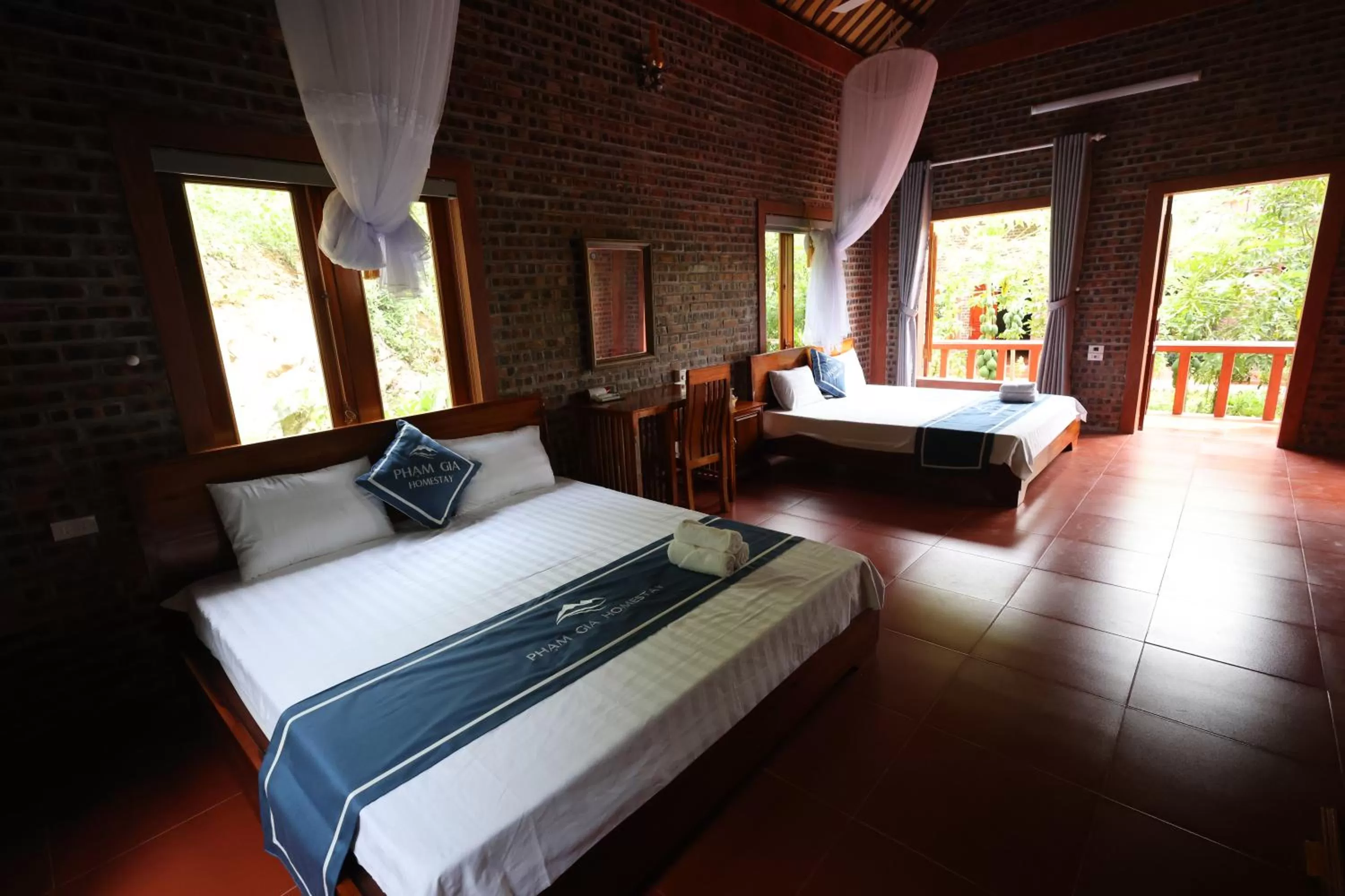 Photo of the whole room, Bed in Phạm Gia Homestay Ecogarden