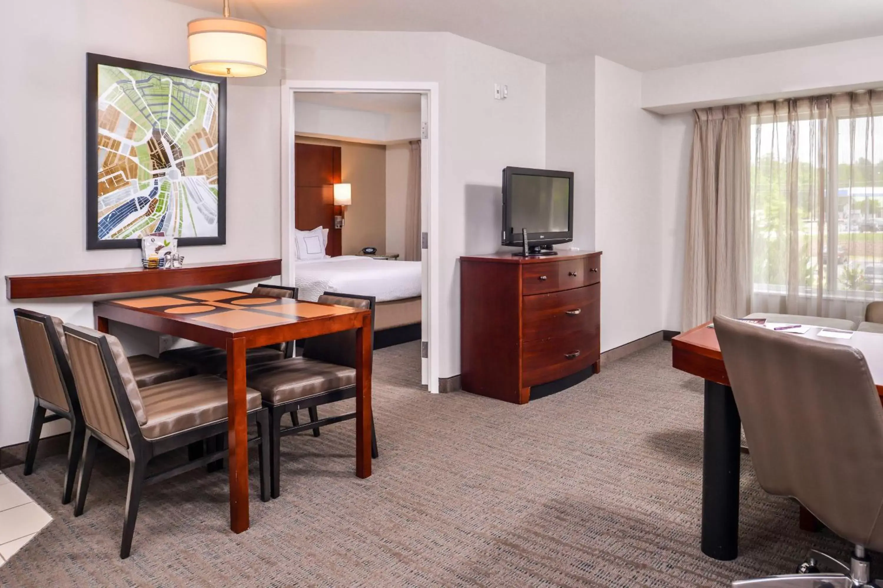 Bedroom, TV/Entertainment Center in Residence Inn by Marriott Florence