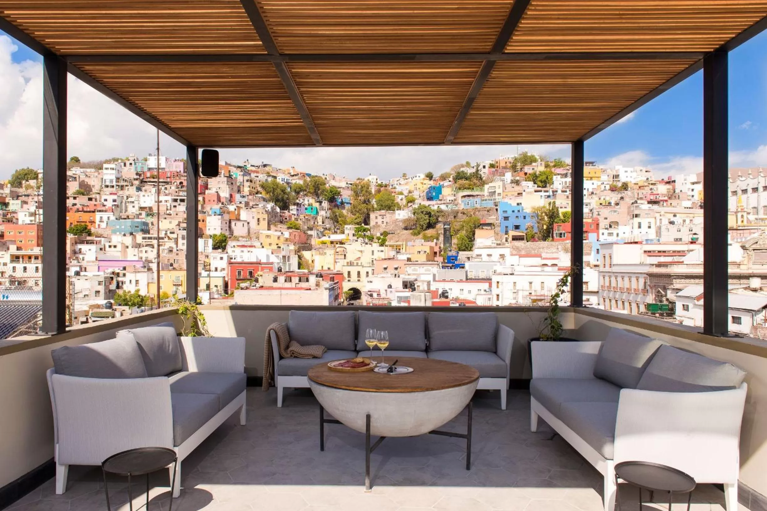Balcony/Terrace in Antigua Trece Hotel Fusión