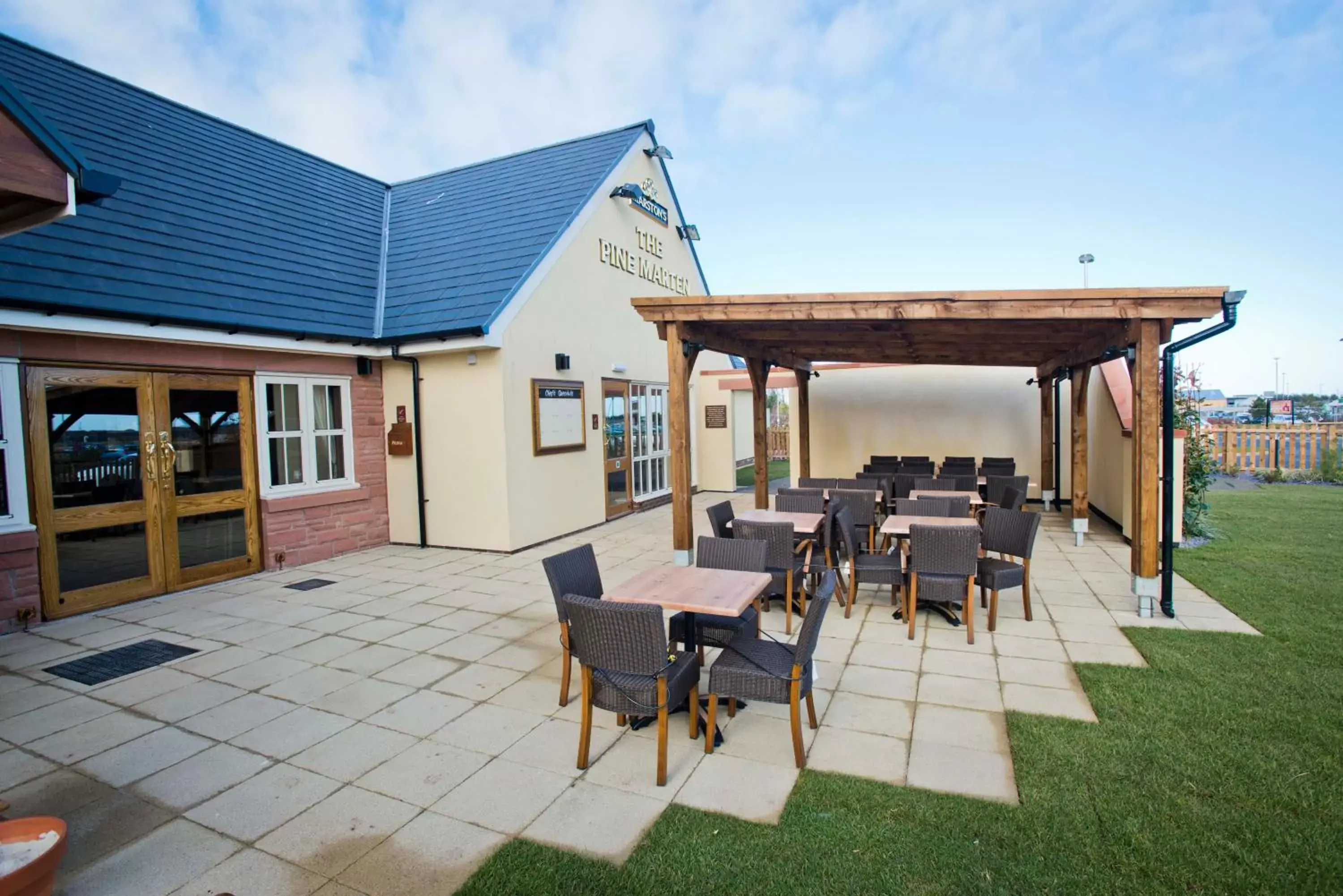 Patio in Pine Marten, Dunbar by Marston's Inns