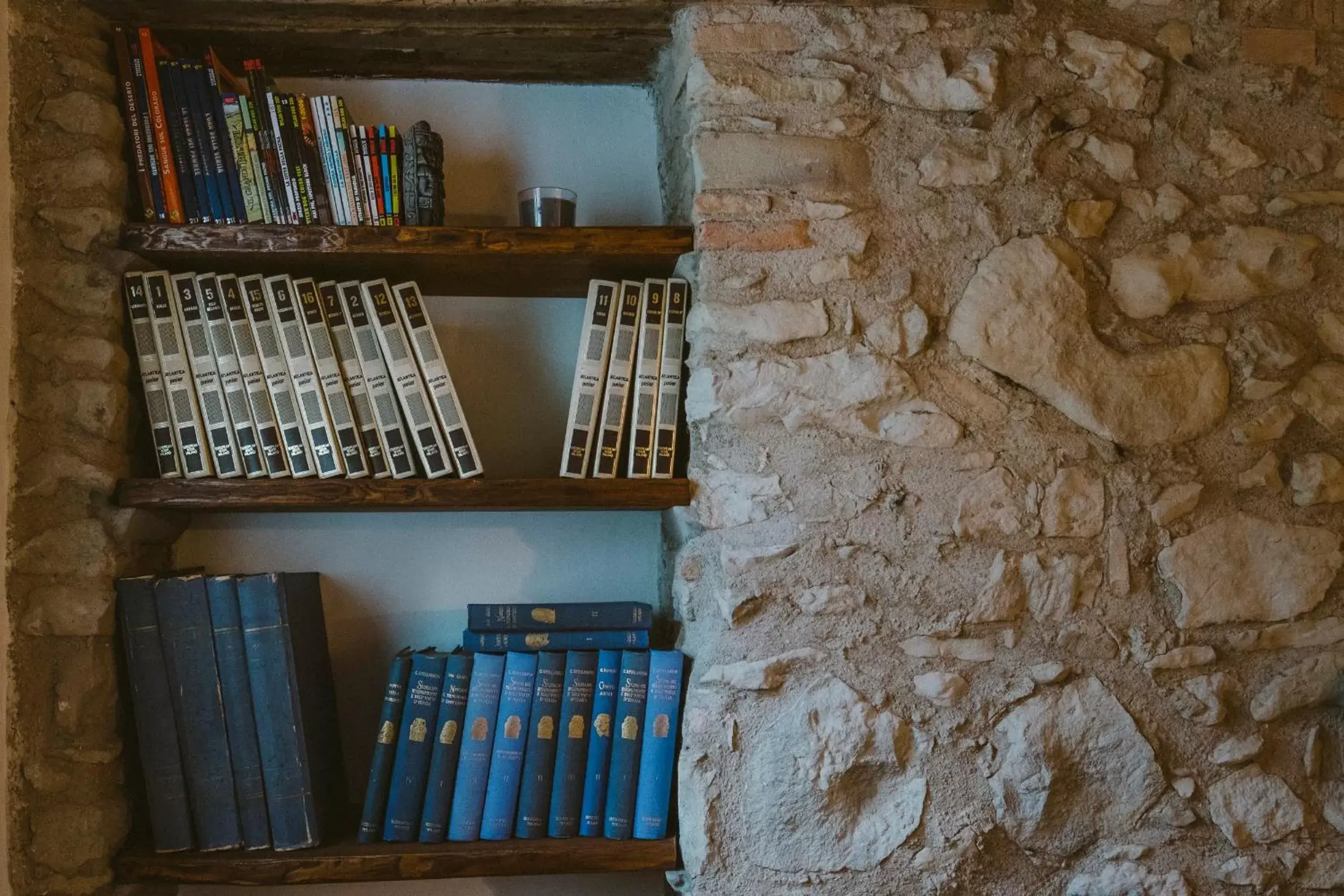 Decorative detail, Library in Sotto I Sassi