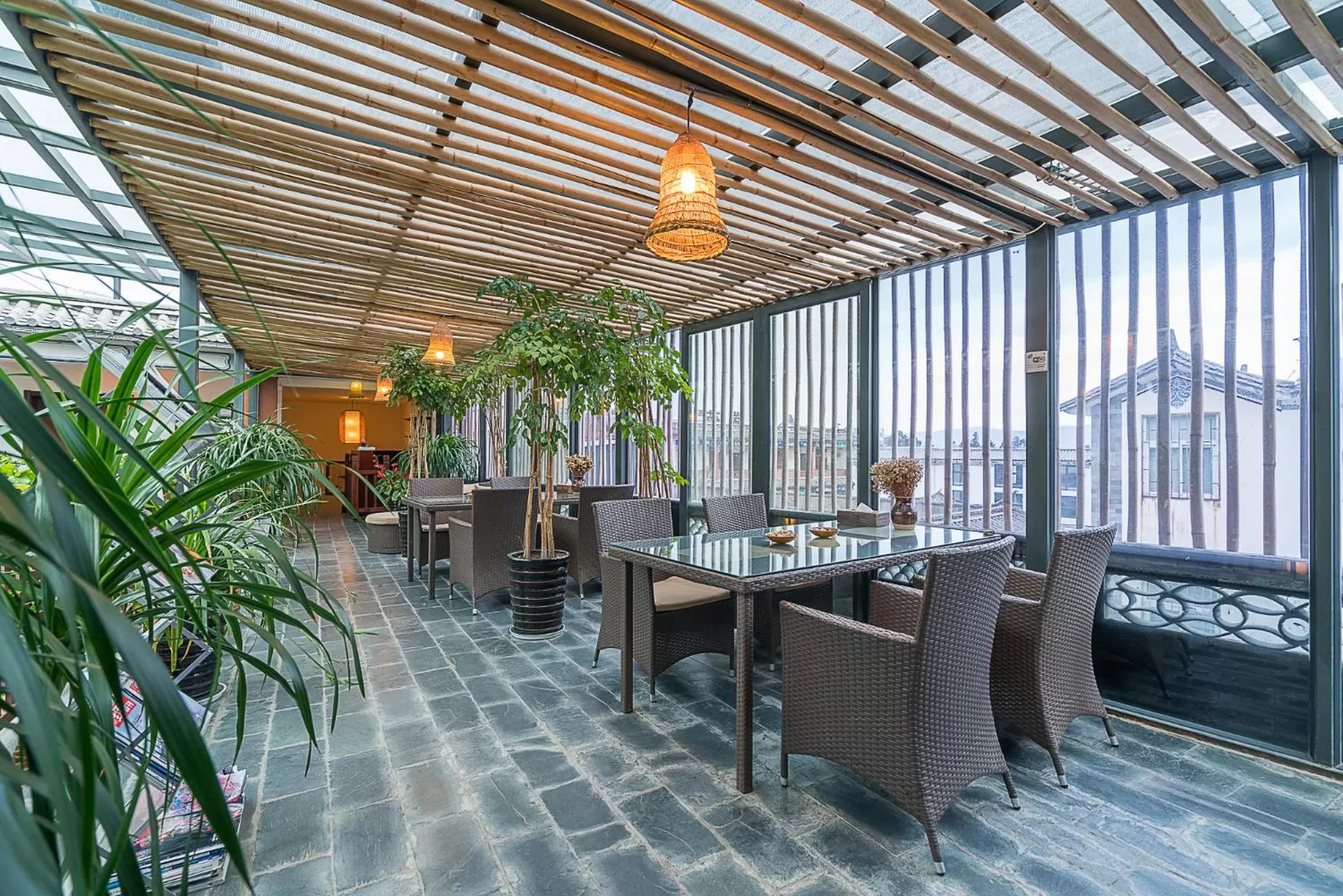 Decorative detail in Dali Yanyuan Mountain Retreat