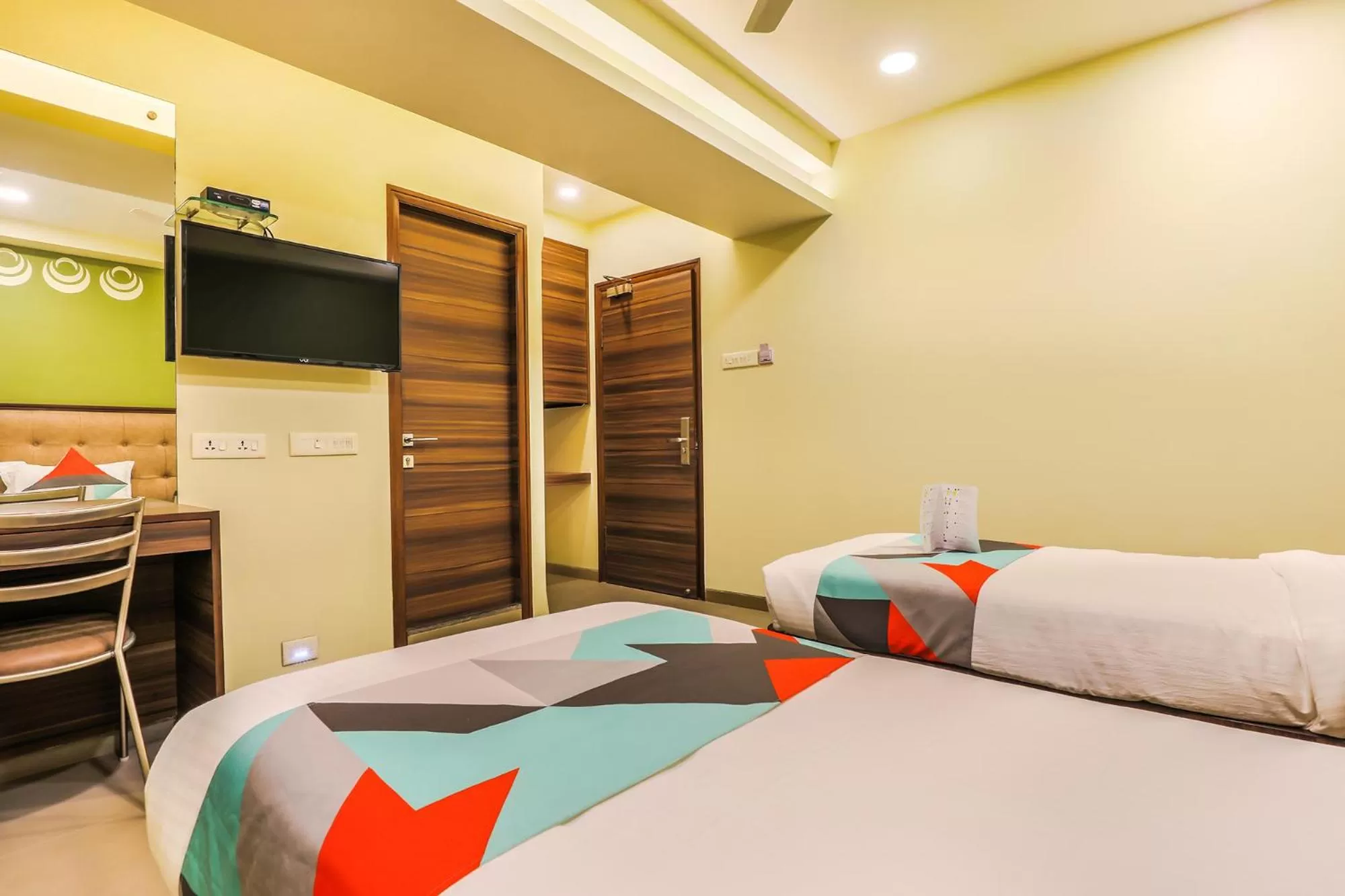 Bedroom, Bed in FabHotel Landmark Residency - Nr MIDC Turbhe