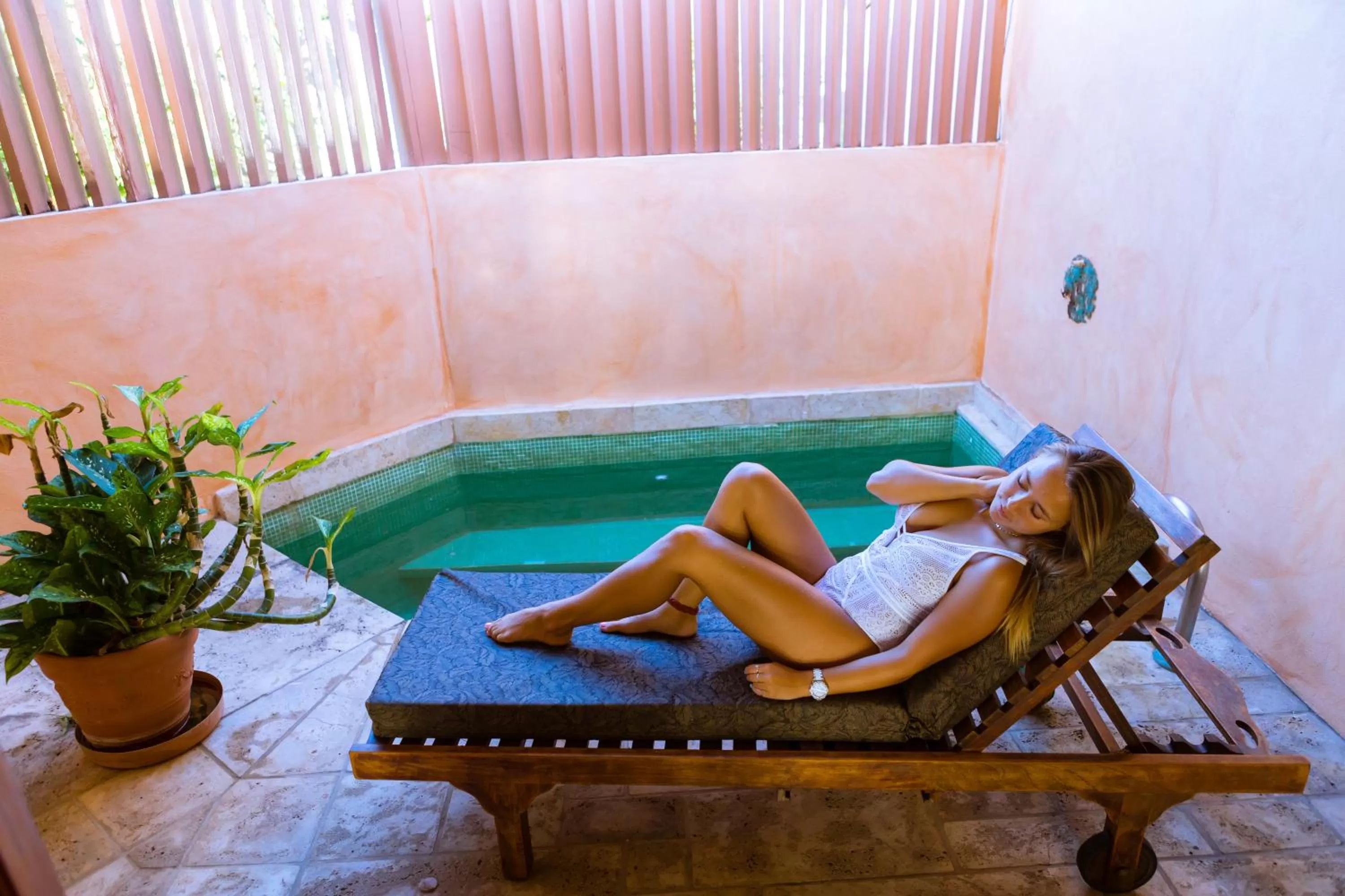 Swimming pool in True Blue Bay Resort