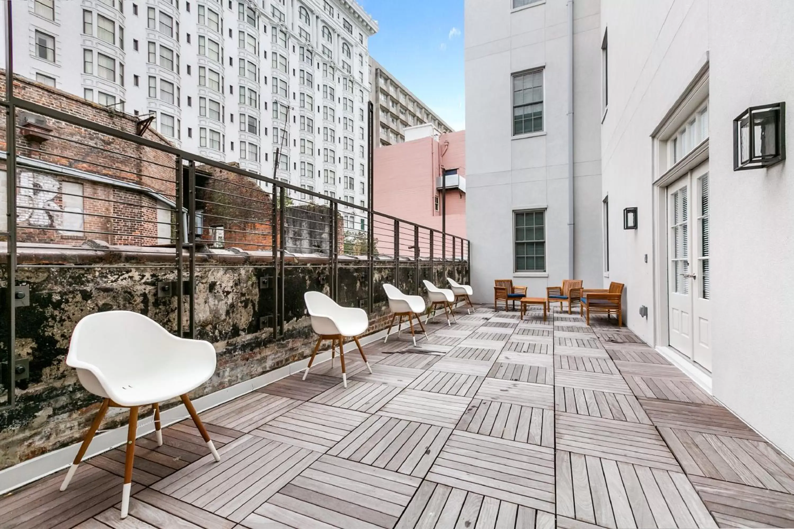 Balcony/Terrace in 1 and 2 BR Private Condos Steps Away From French Quarter