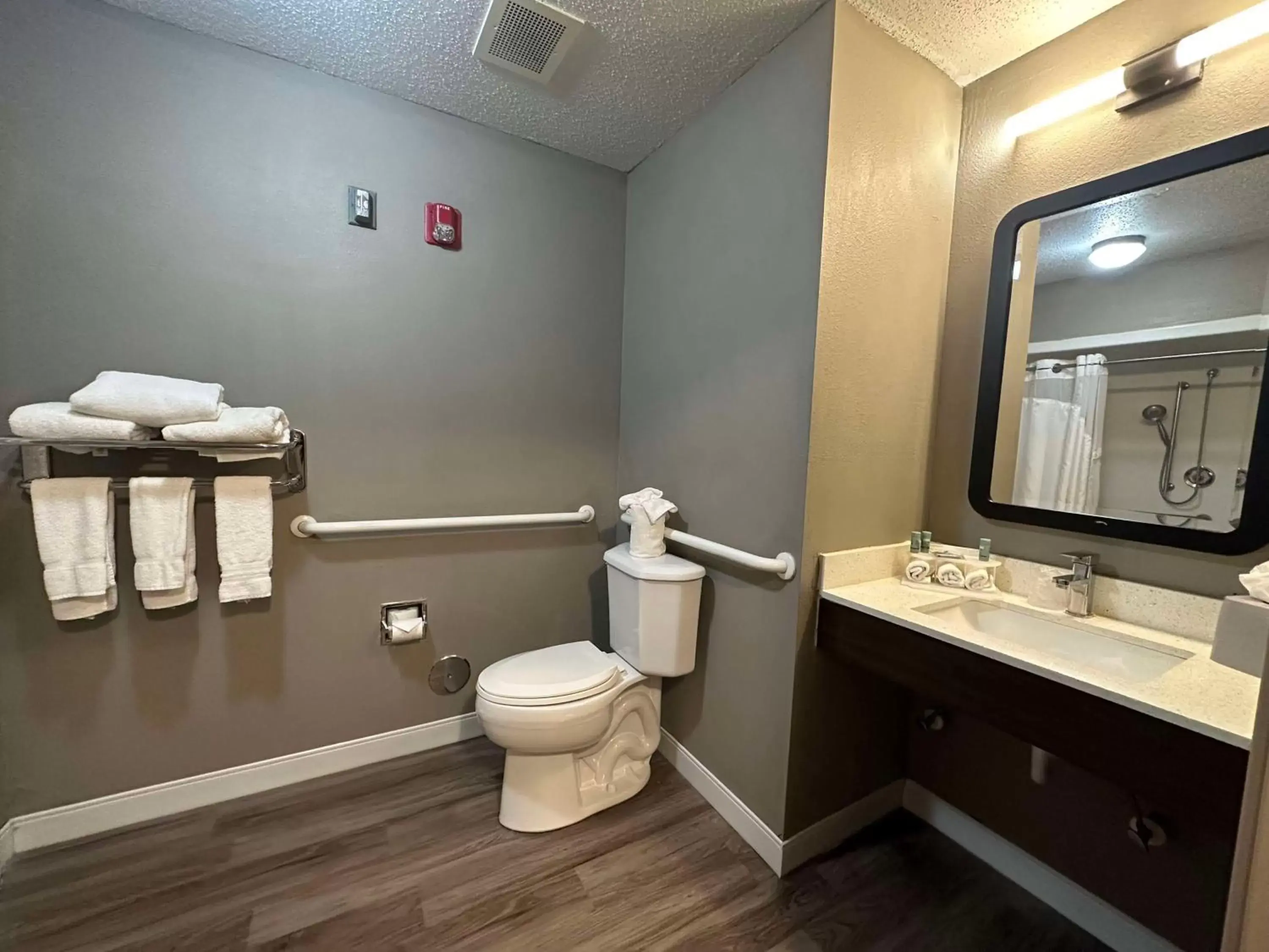 Bathroom in SureStay Plus by Best Western Fremont I-69