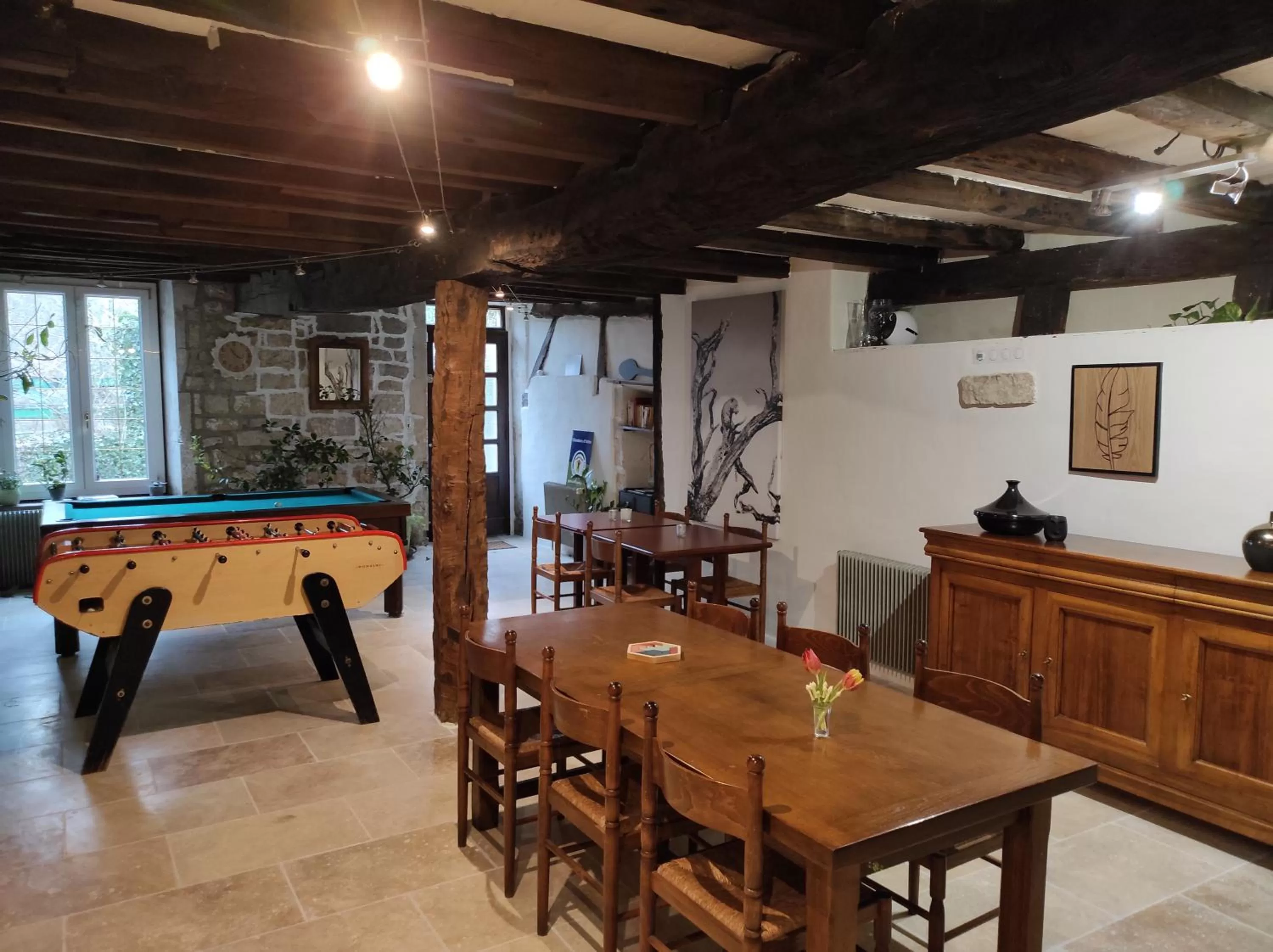 Billiards in Le Moulin Aux Ecrevisses