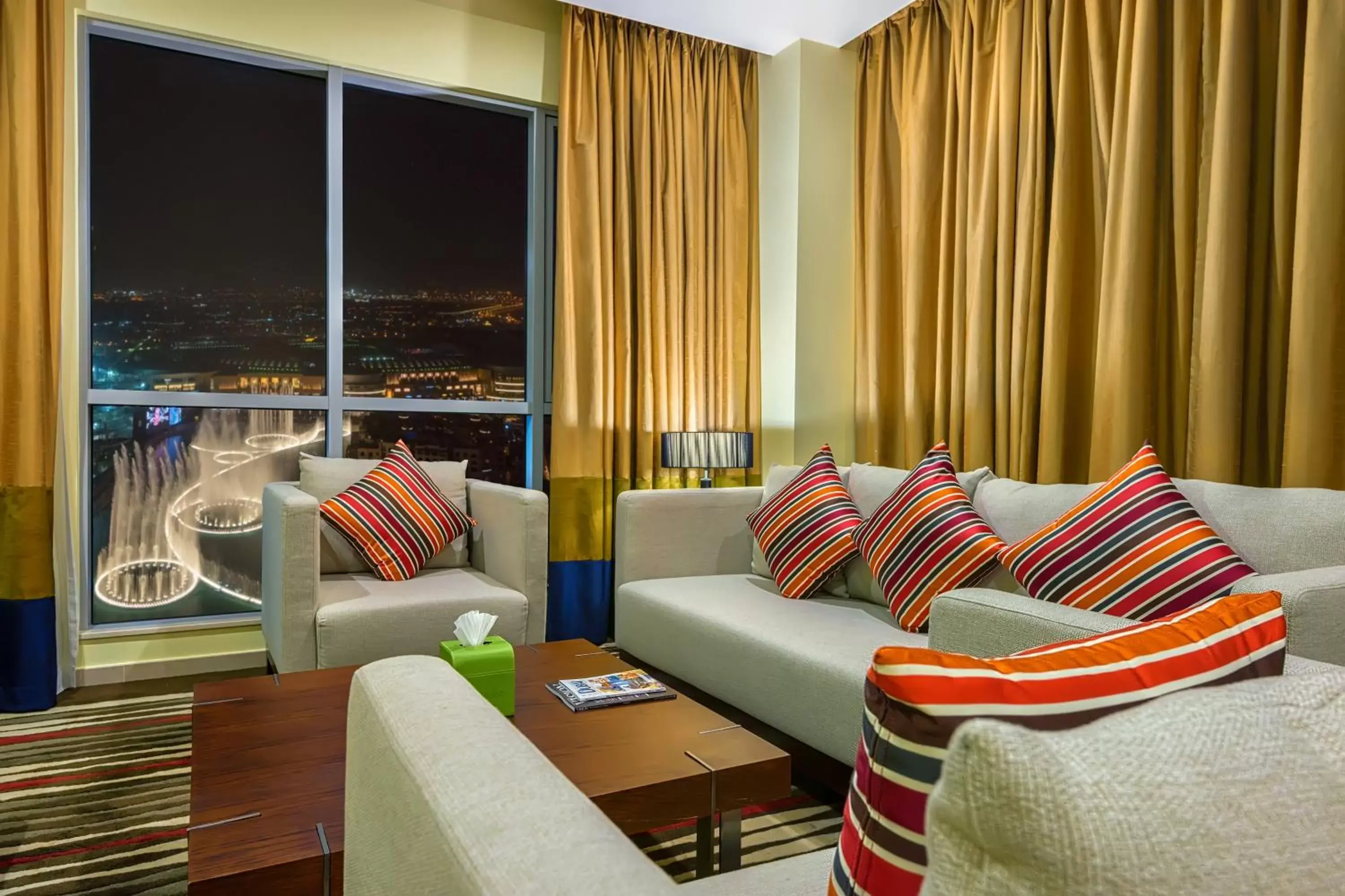 View (from property/room), Seating Area in Ramada Downtown Dubai