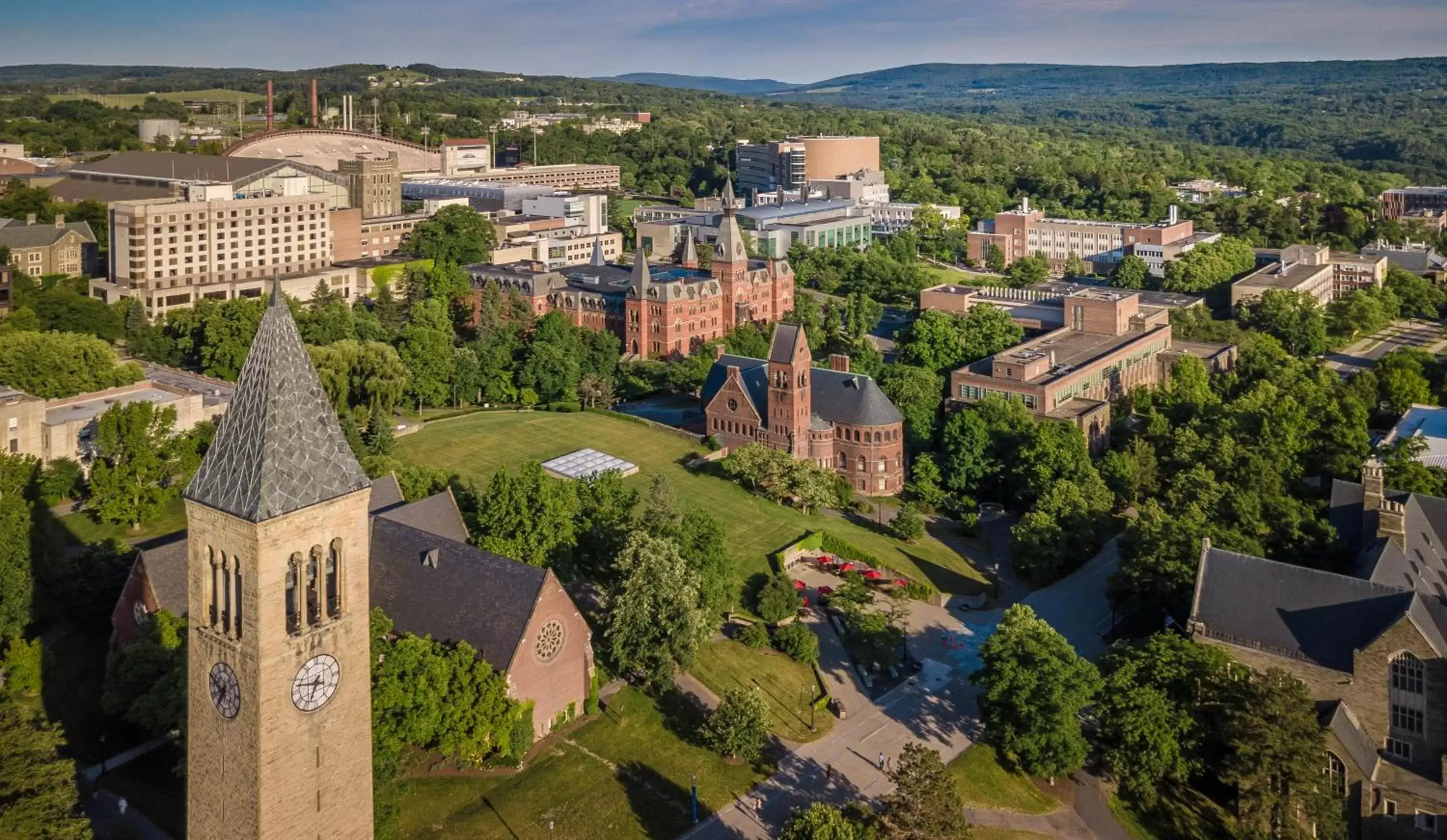 Natural landscape, Bird's-eye View in The Statler Hotel at Cornell University