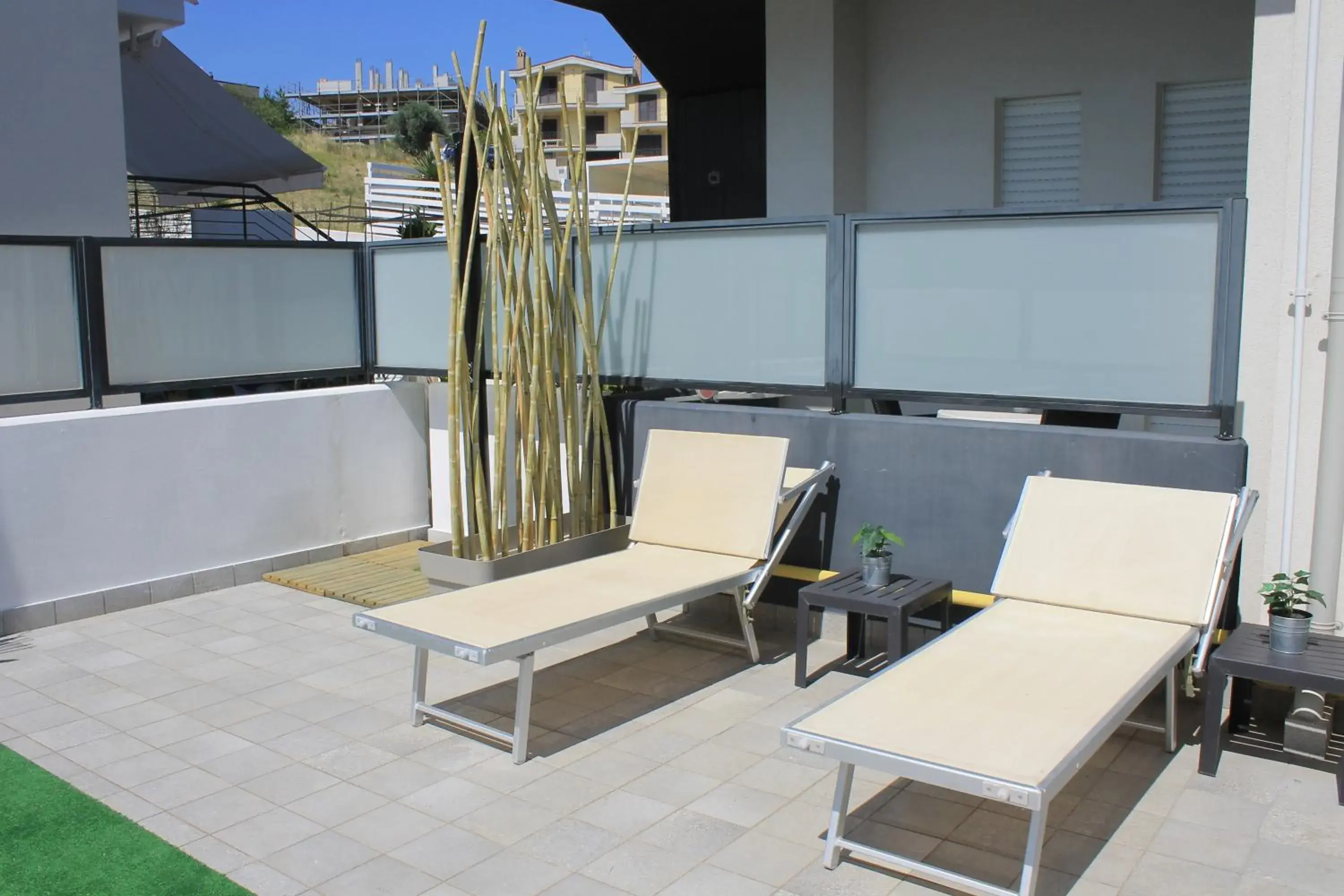 sunbed, Balcony/Terrace in Villa Bianca Hotel & Spa