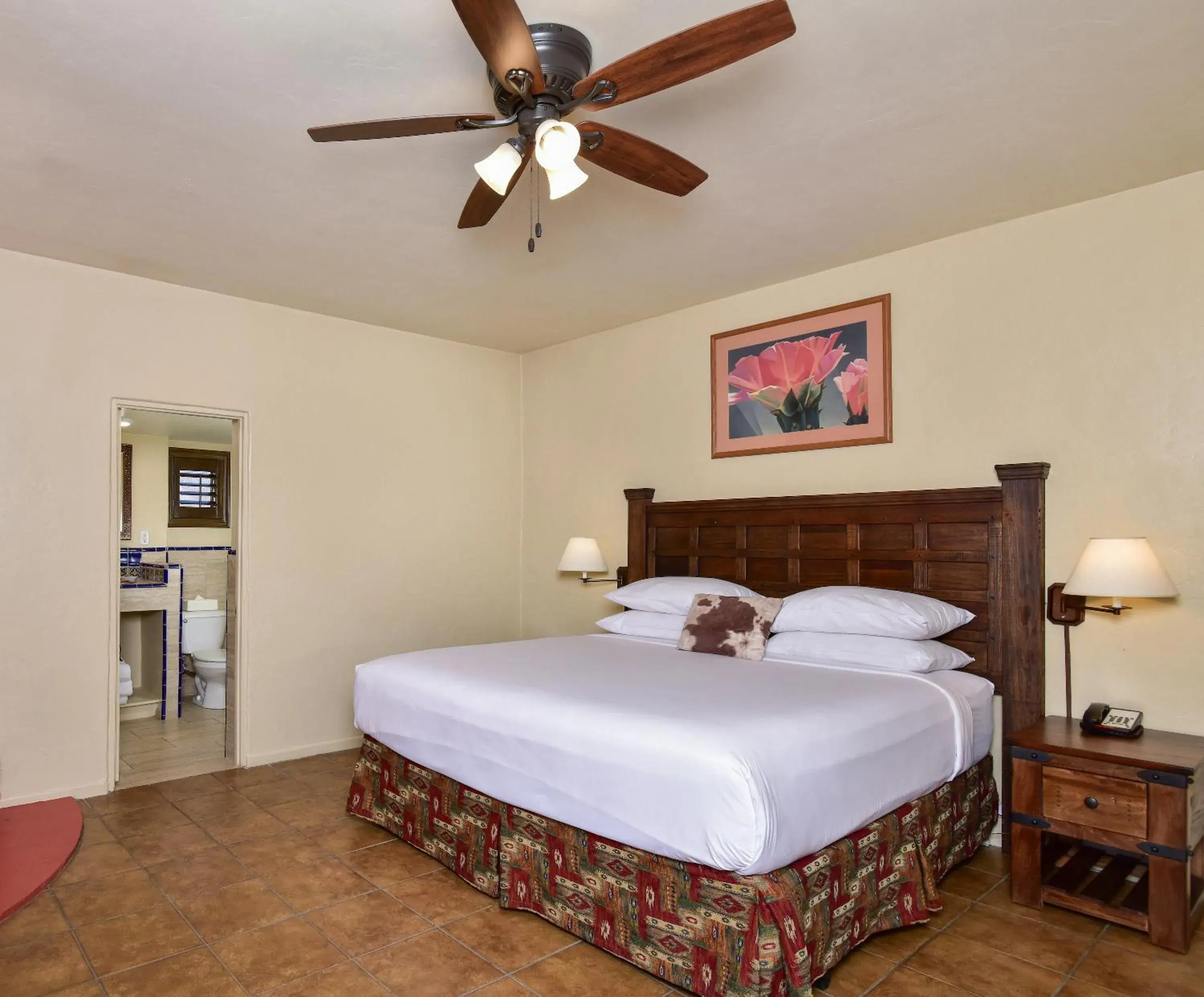 Bed in Lodge On The Desert