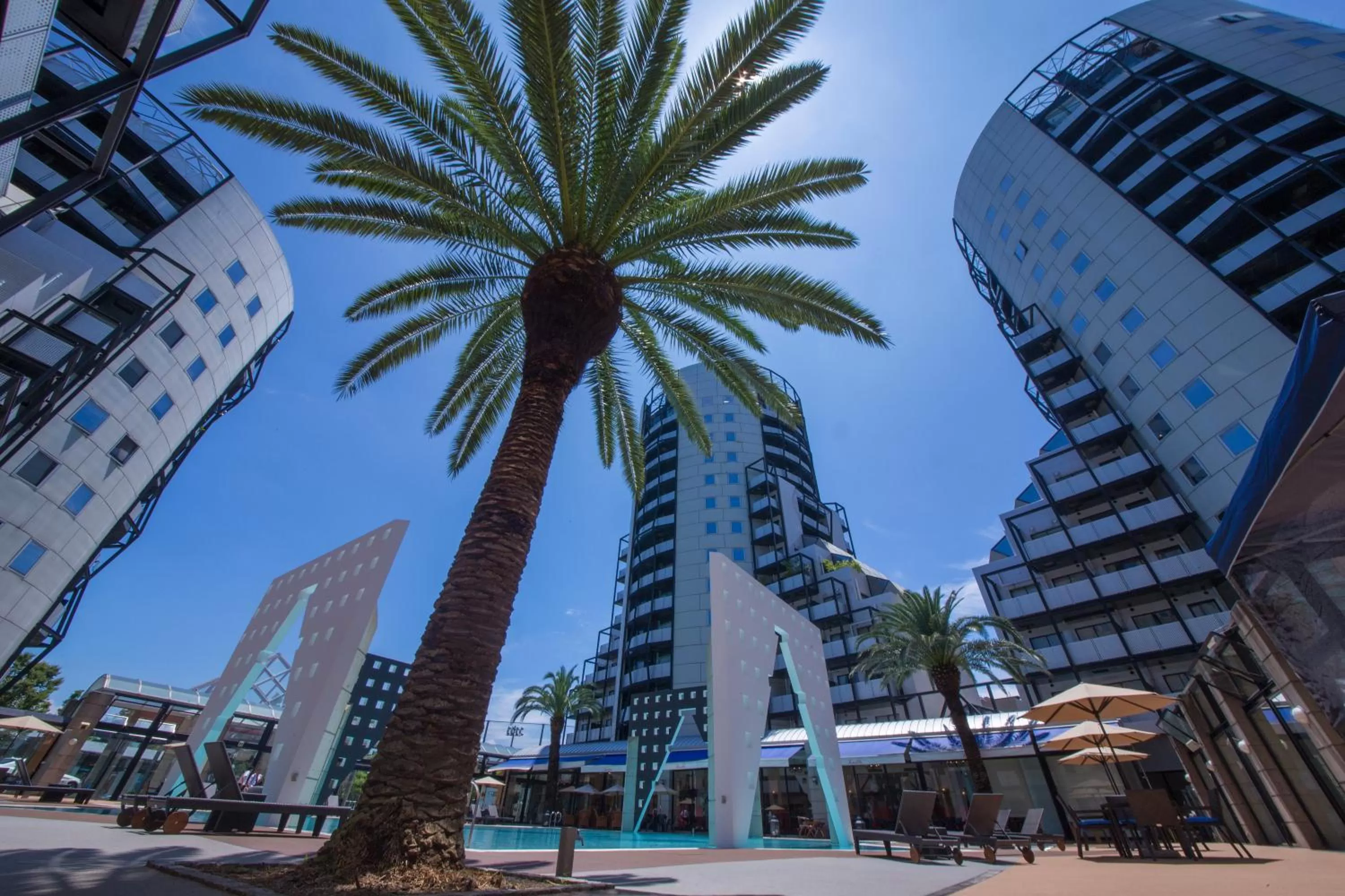 Swimming pool in The Residential Suites Fukuoka
