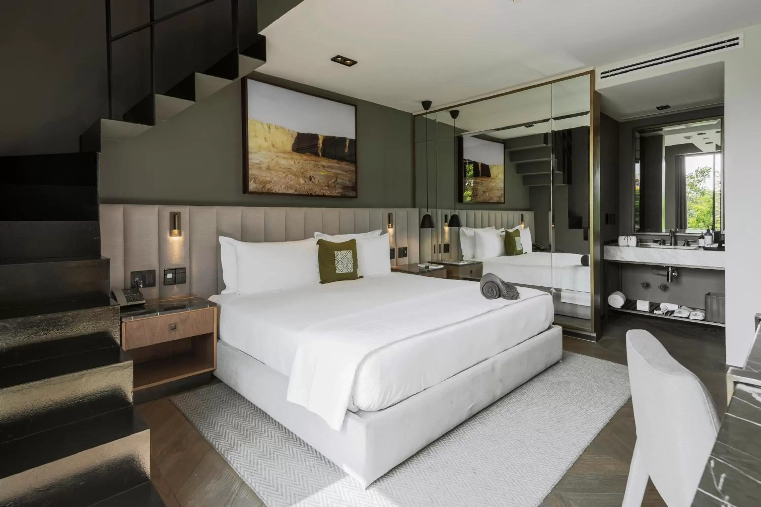 Bed in Brick Hotel Mexico City - Small Luxury Hotels of the World