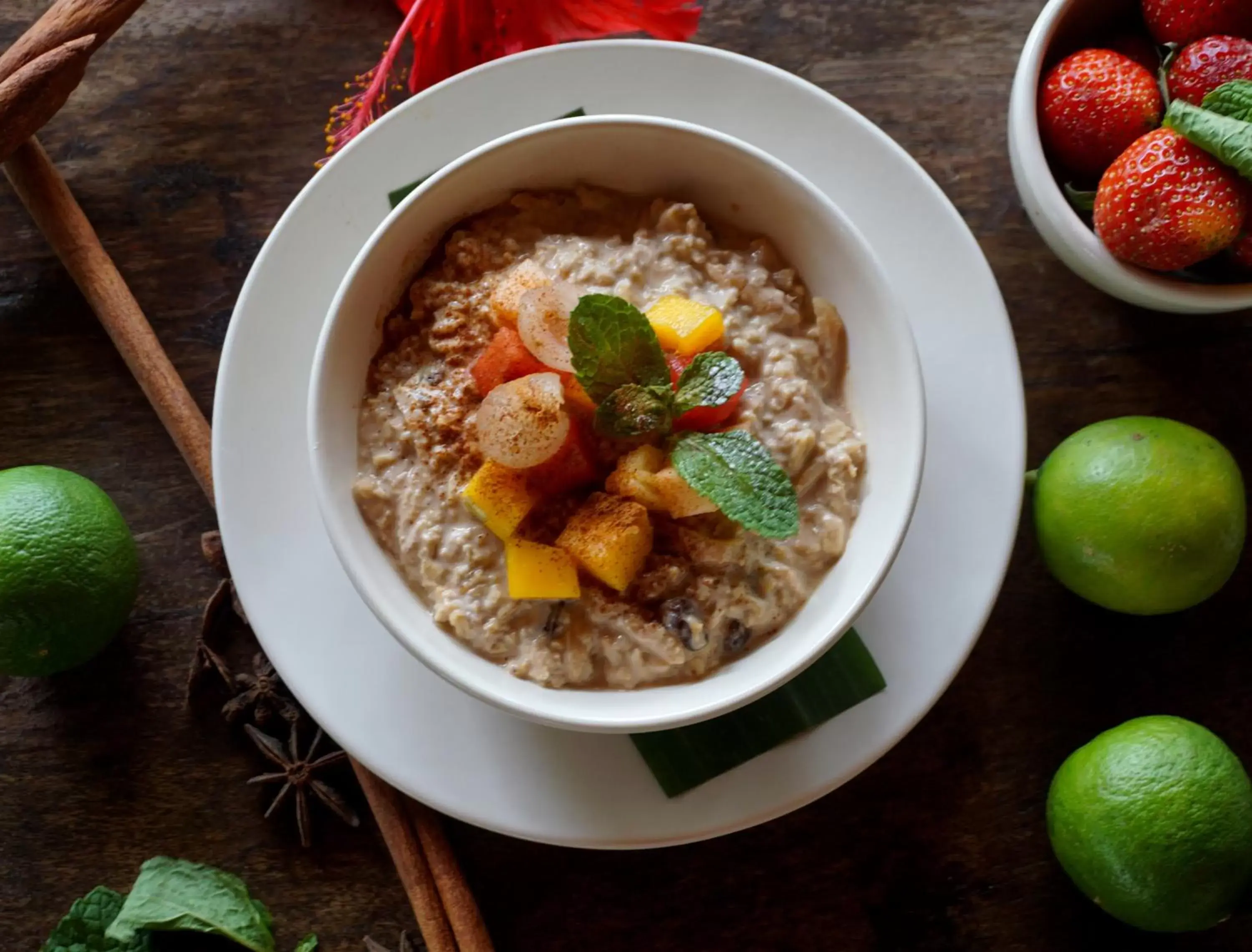 American breakfast in Tandjung Sari Hotel