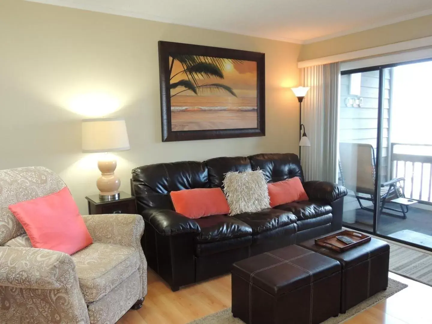 Living room, Seating Area in Beach Vacation Condos