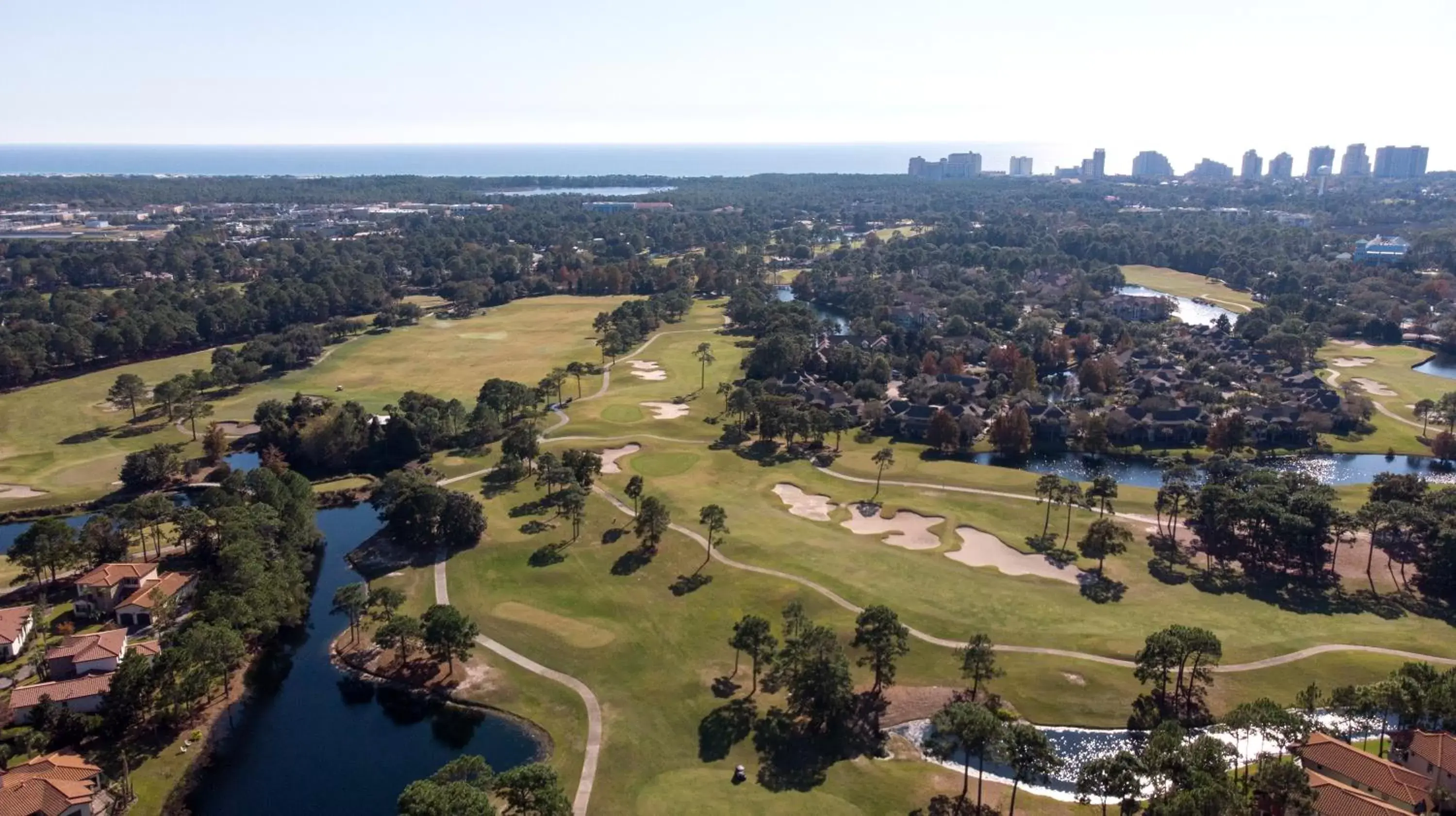 Bird's eye view, Bird's-eye View in Sandestin Golf and Beach Resort