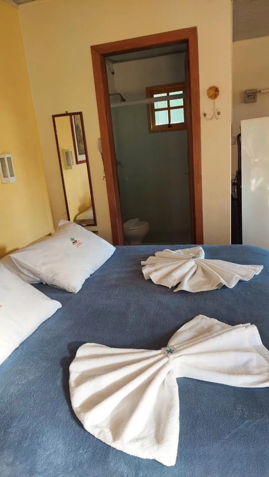 Bed in Pousada da Chacara