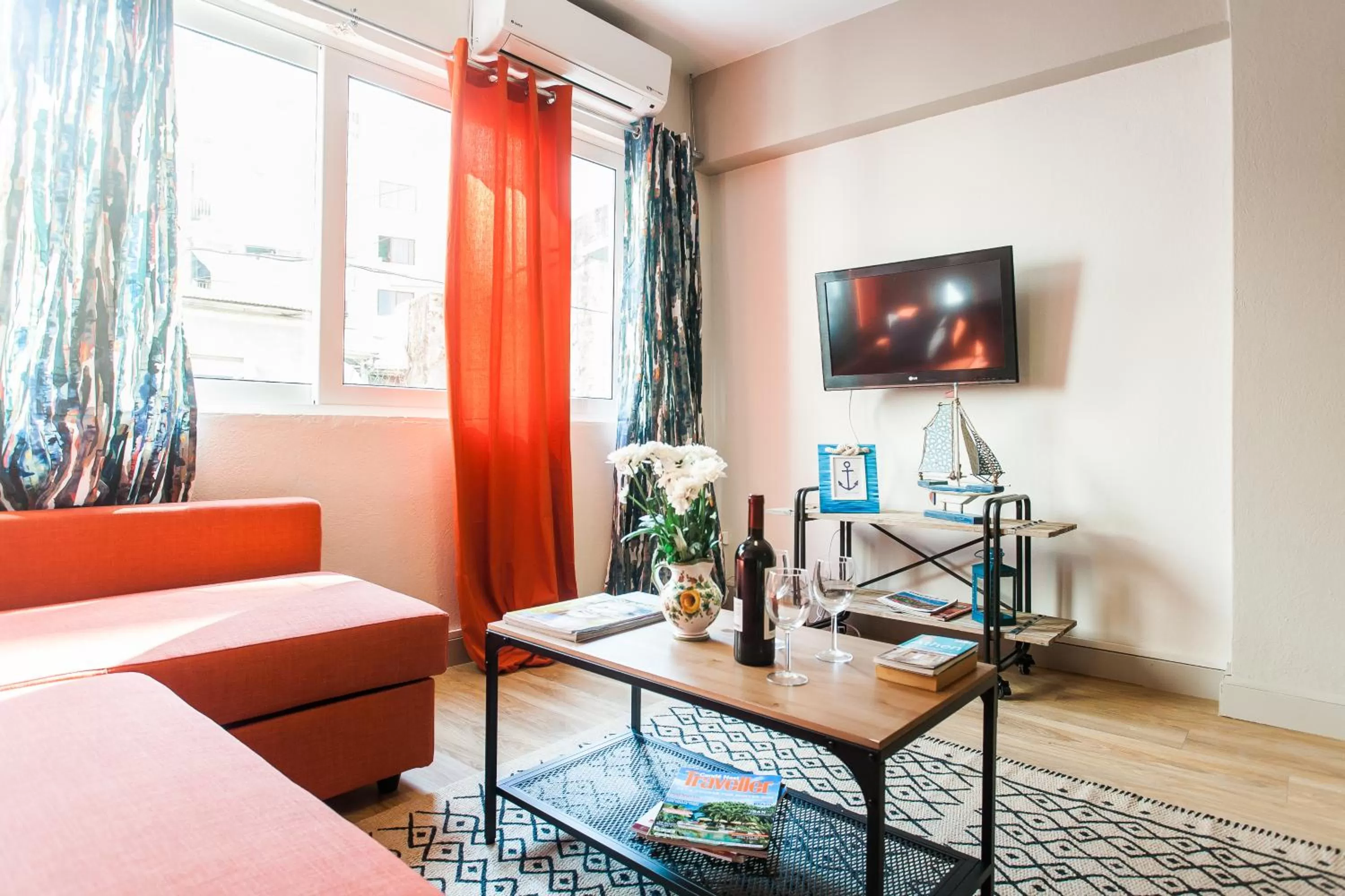 TV and multimedia, Seating Area in toStay-Unique apartment hotel in Athens center!