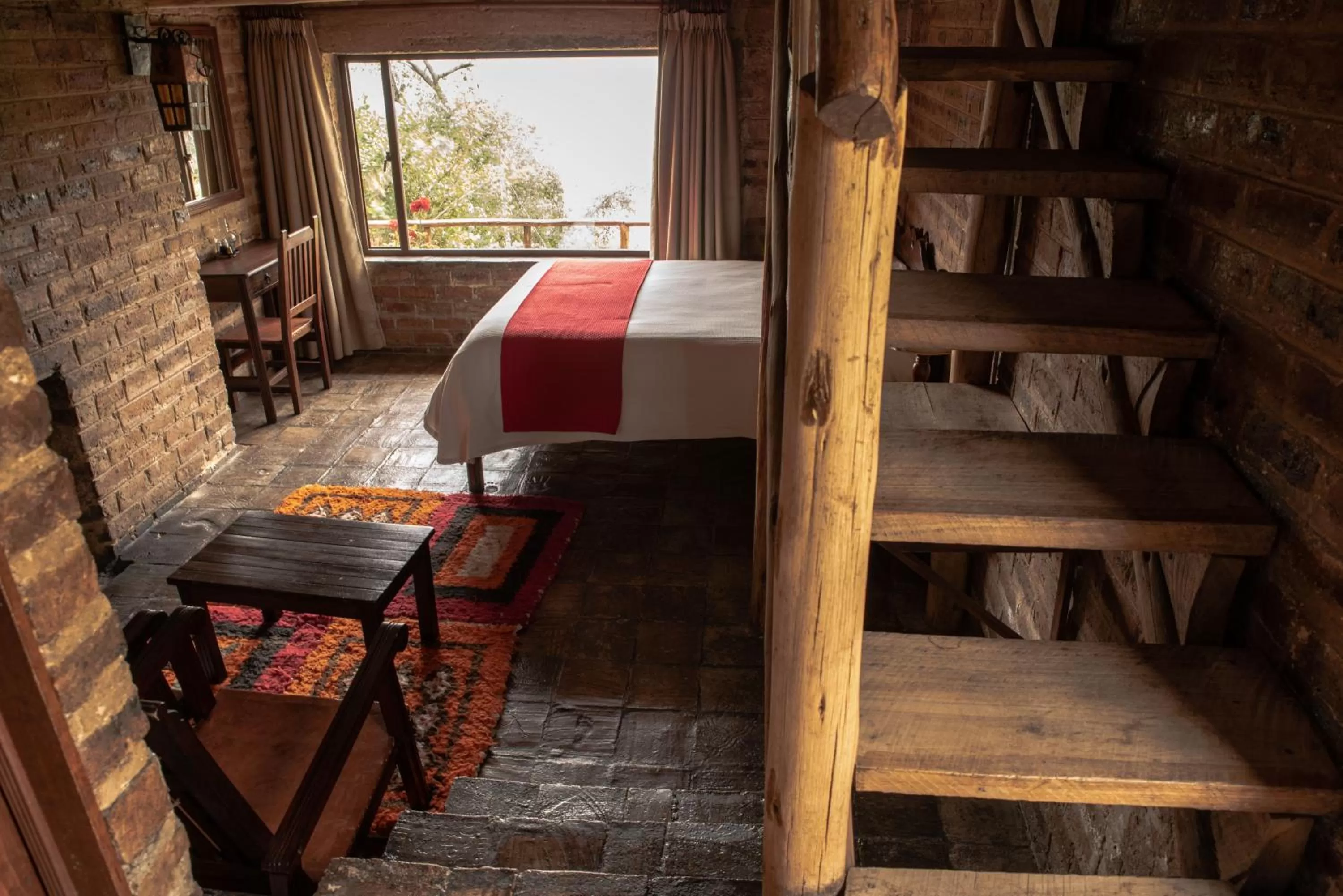 Bedroom, Bed in Hotel Refugio Pozo Azul