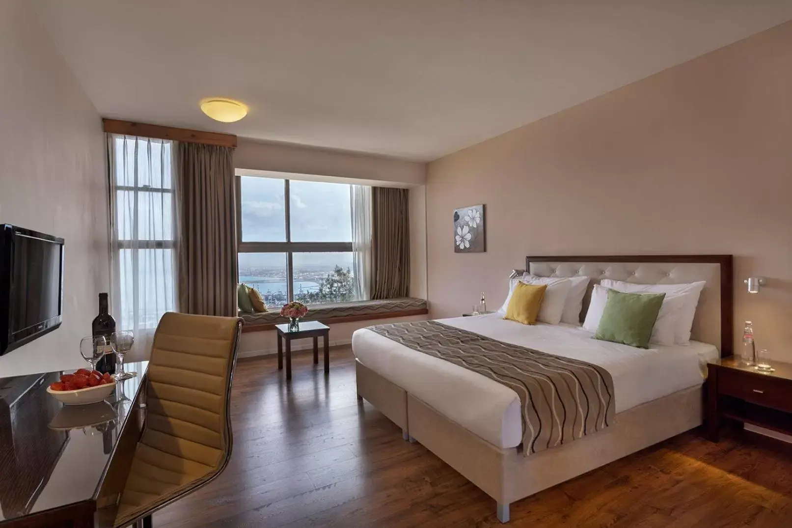 Sea view in Haifa Bay View Hotel By AFI Hotels