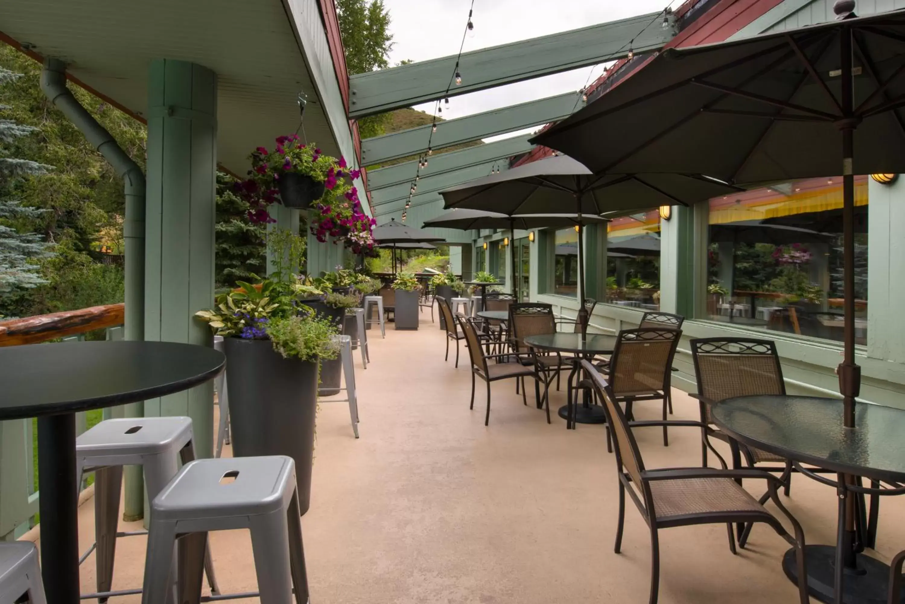 Patio in Evergreen Lodge at Vail