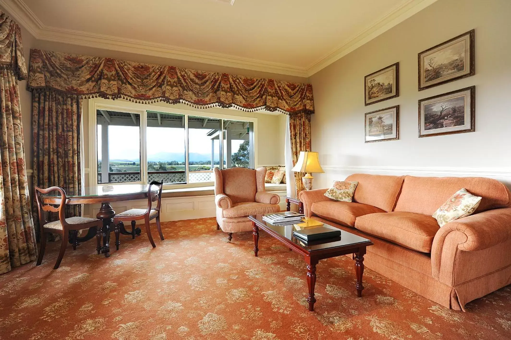 Living room, Seating Area in Chateau Yering Hotel