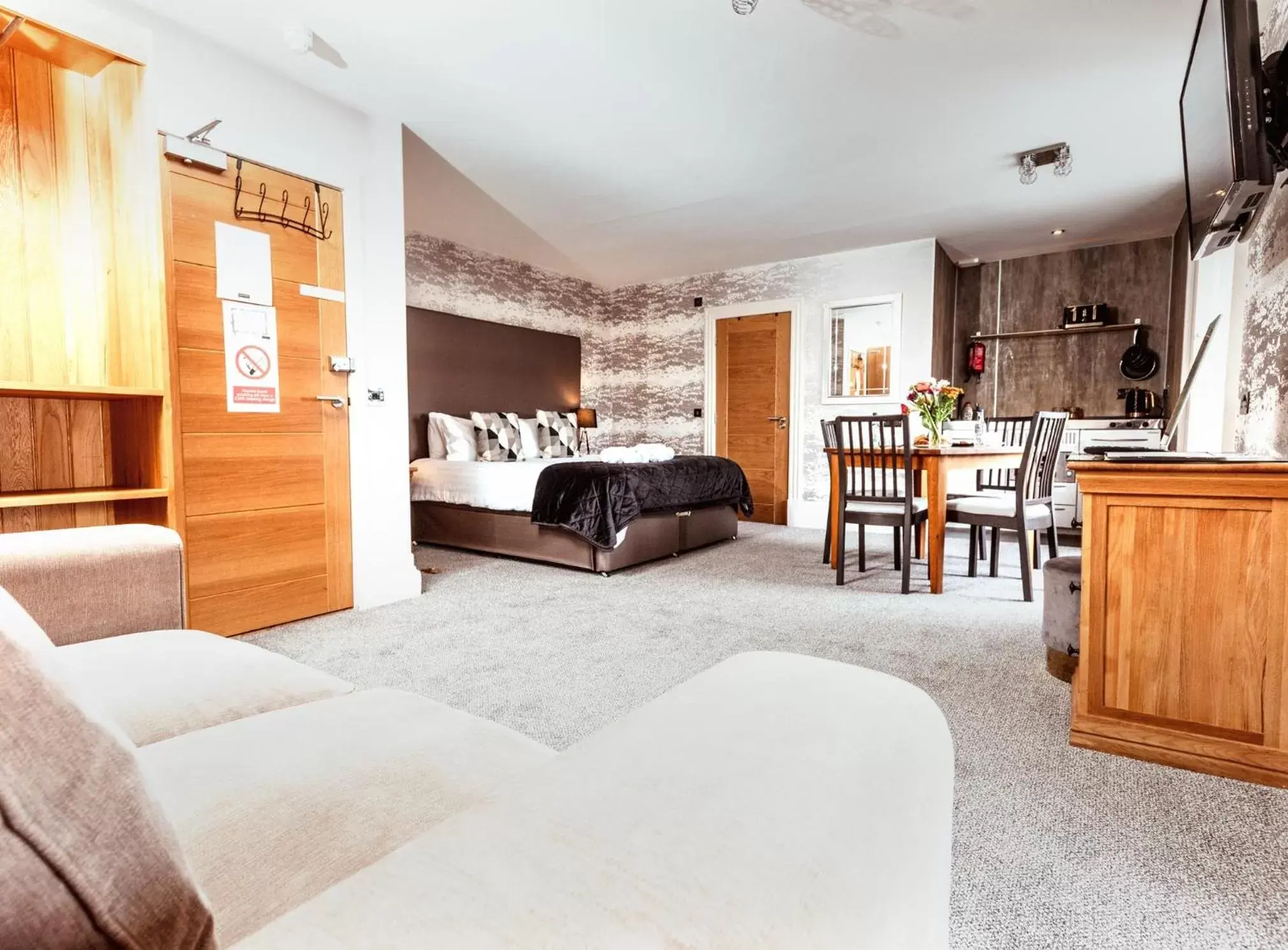 Bedroom, Seating Area in The Tower Gastro Pub & Apartments