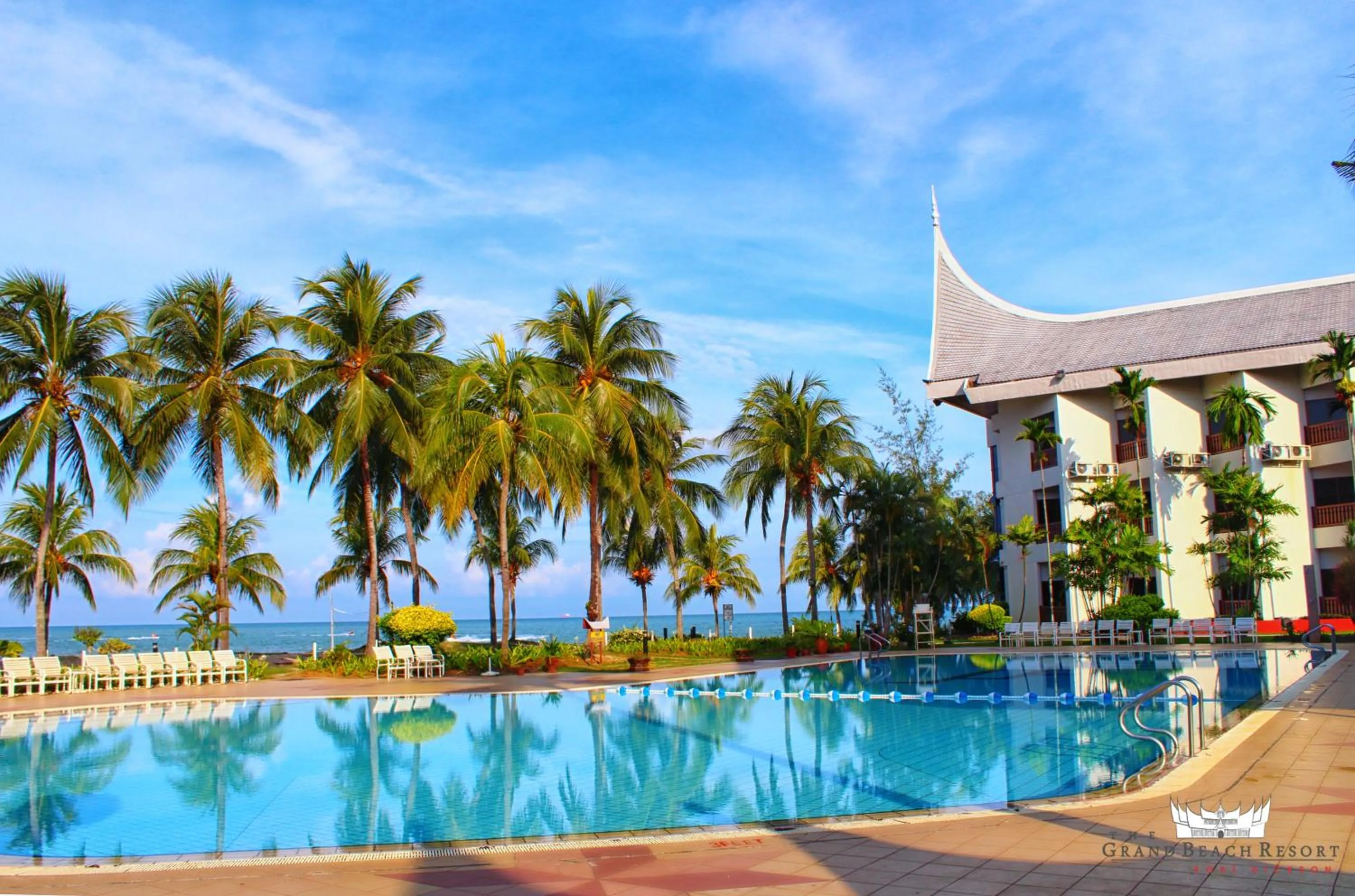 Swimming pool in The Grand Beach Resort Port Dickson