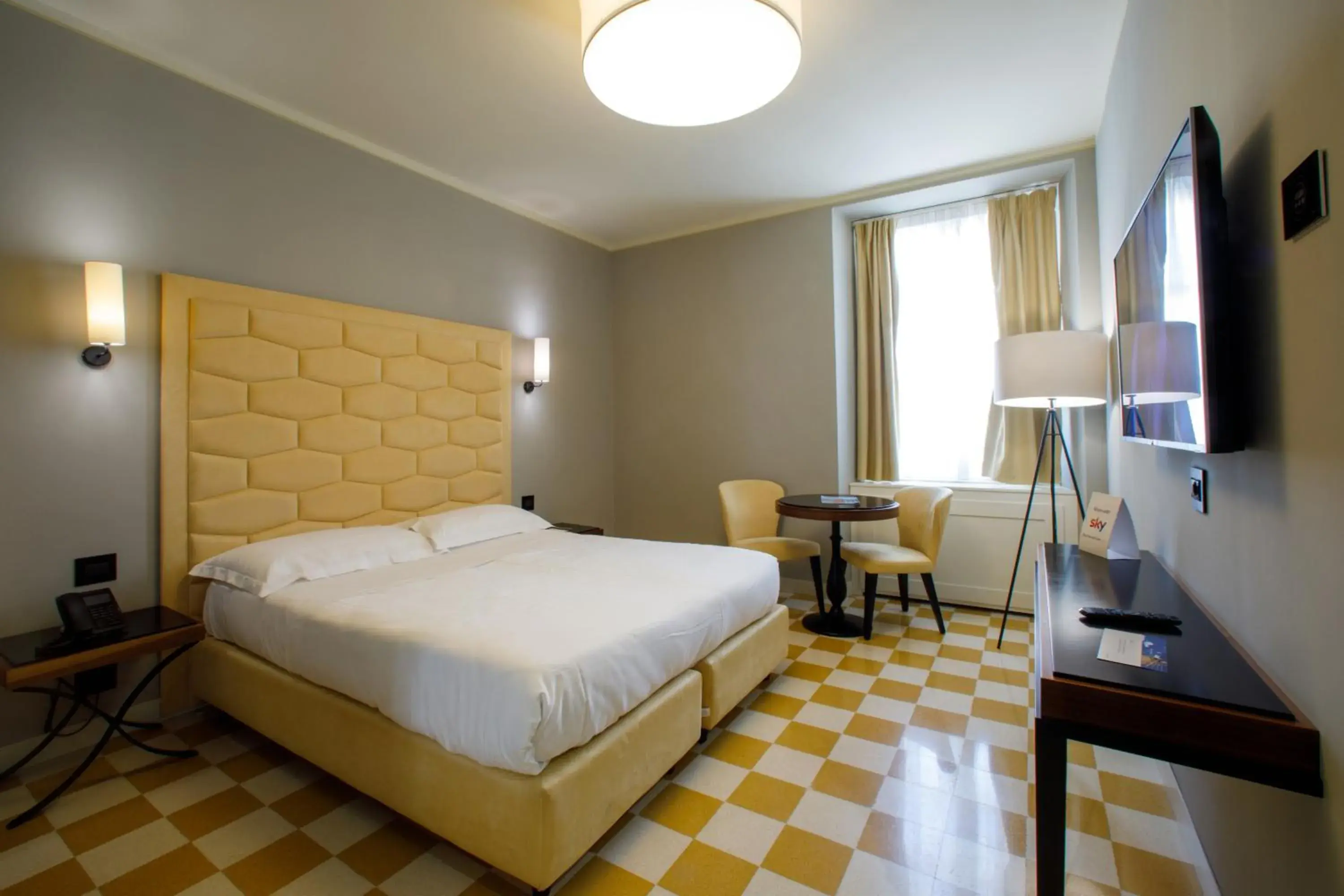 Bedroom, Bed in Room Of Andrea Hotel