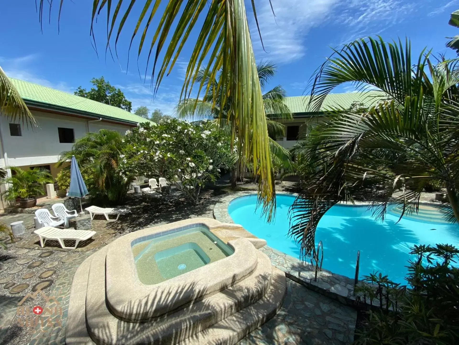 Pool View in Alona Swiss Resort