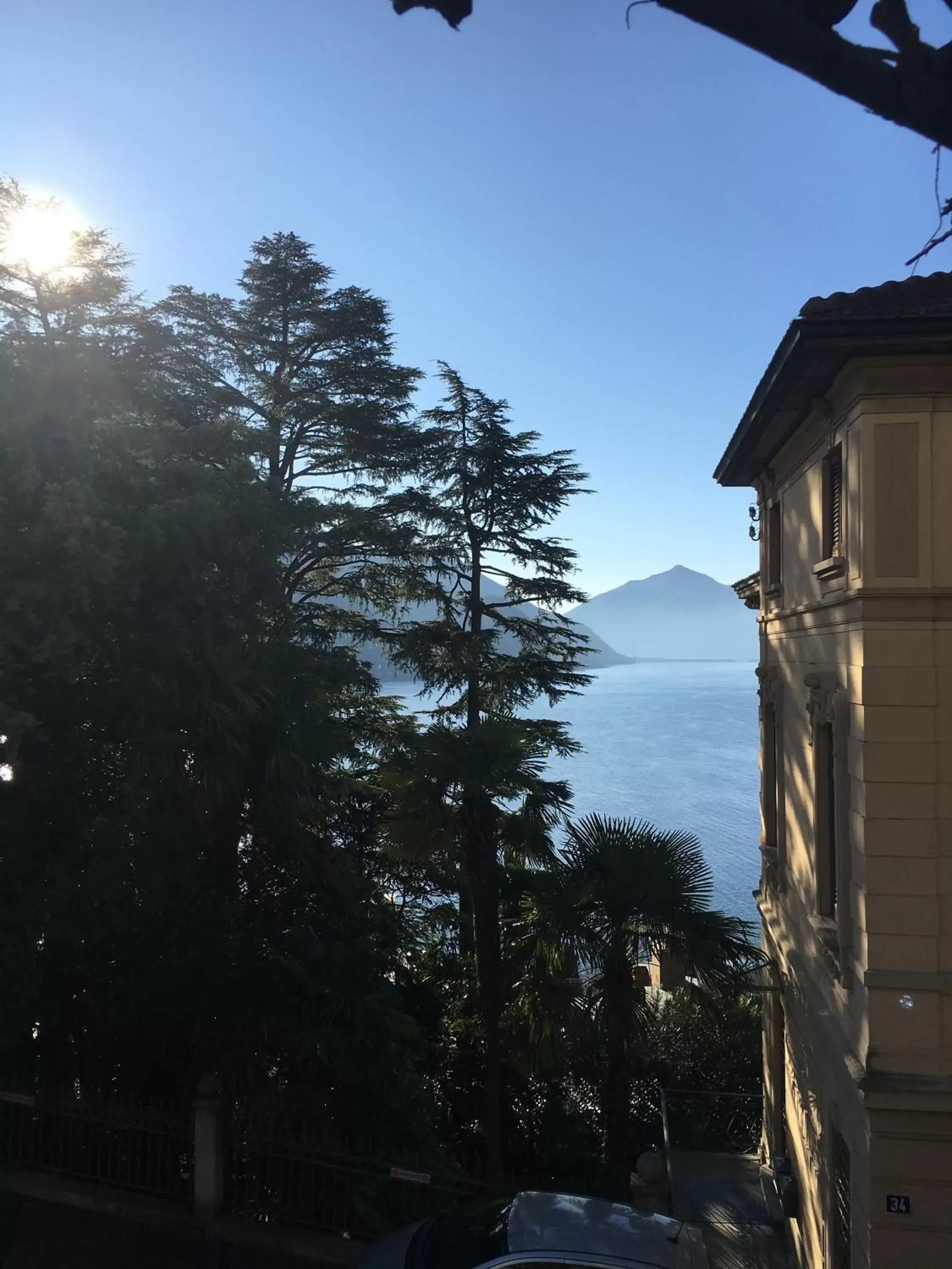 Lake view in Hotel Firenze Lugano