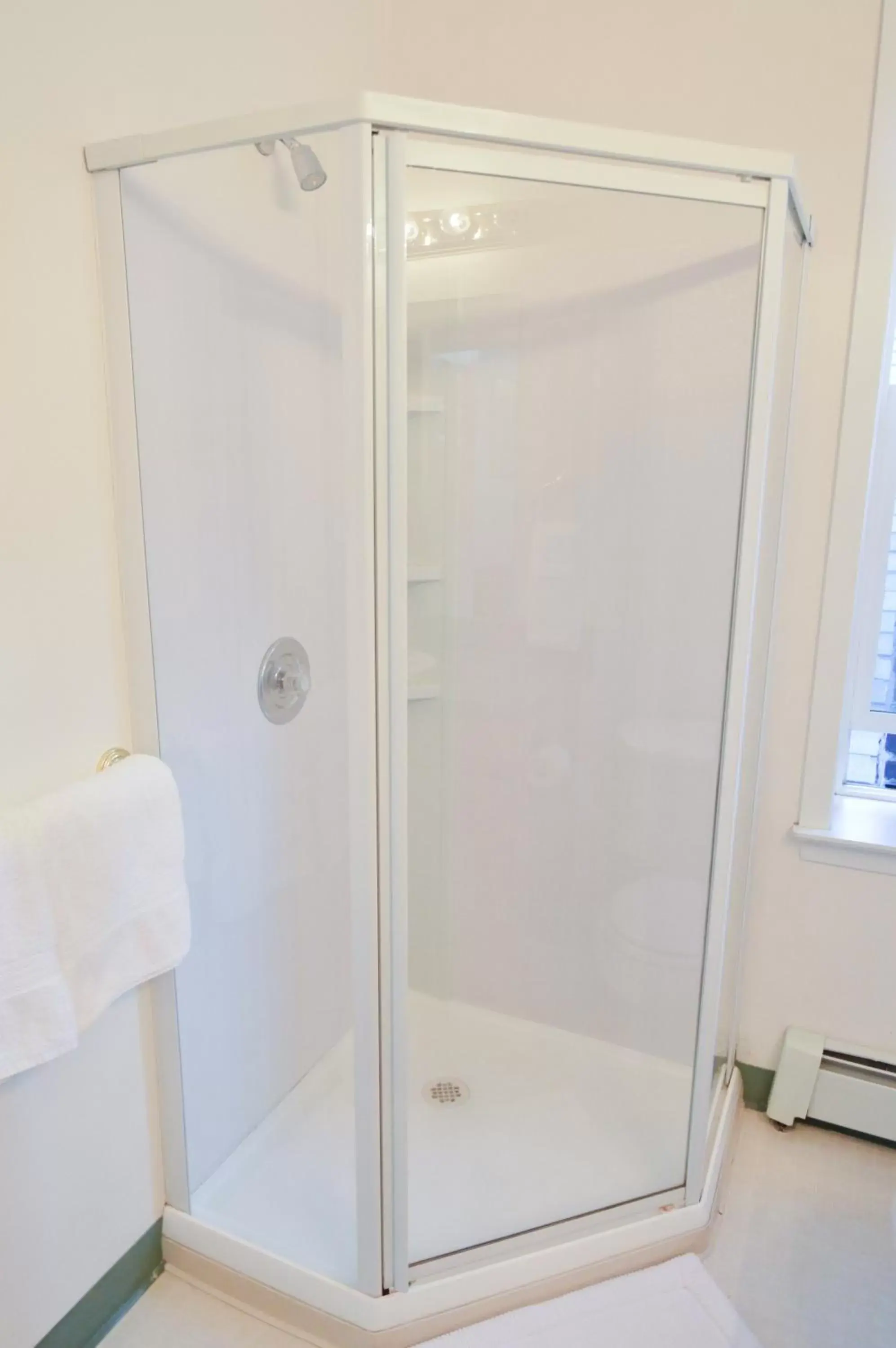 Shower, Bathroom in Brown & Hawkins Historical Apartments