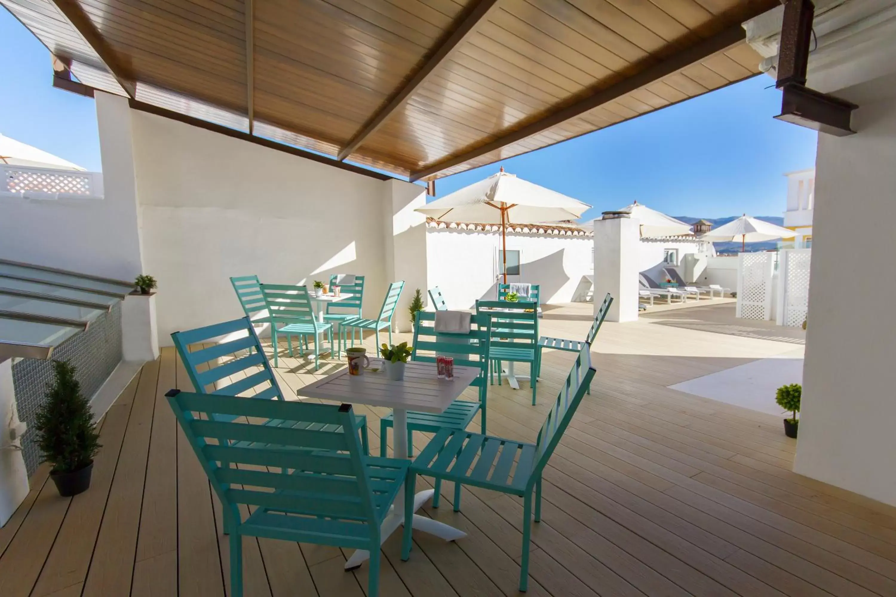 Balcony/Terrace, Restaurant/Places to Eat in Hotel El Tajo & SPA