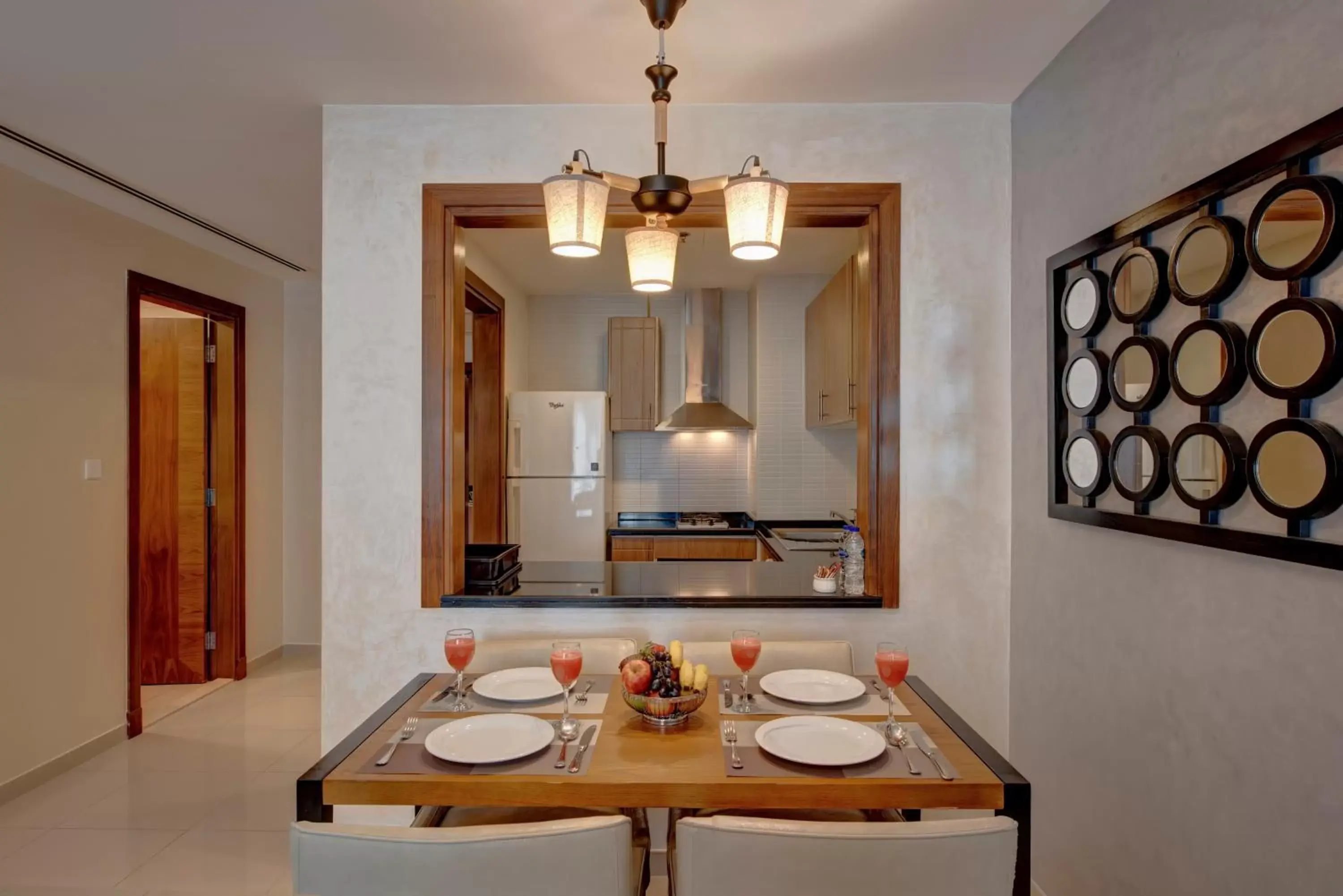 Kitchen or kitchenette, Dining Area in Class Hotel Apartments