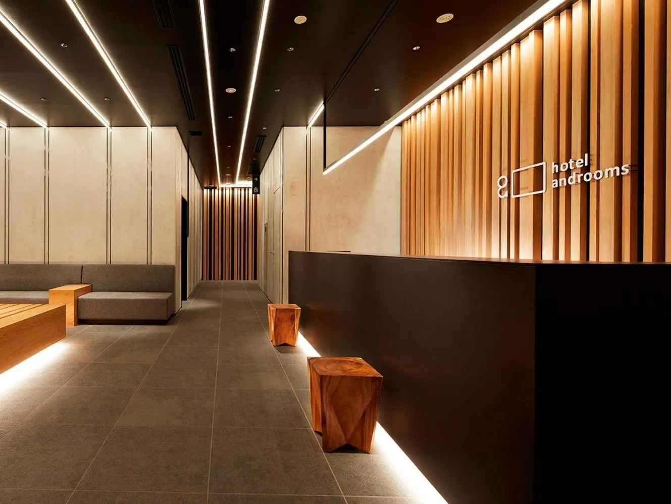 Lobby or reception in hotel androoms Shin-Osaka