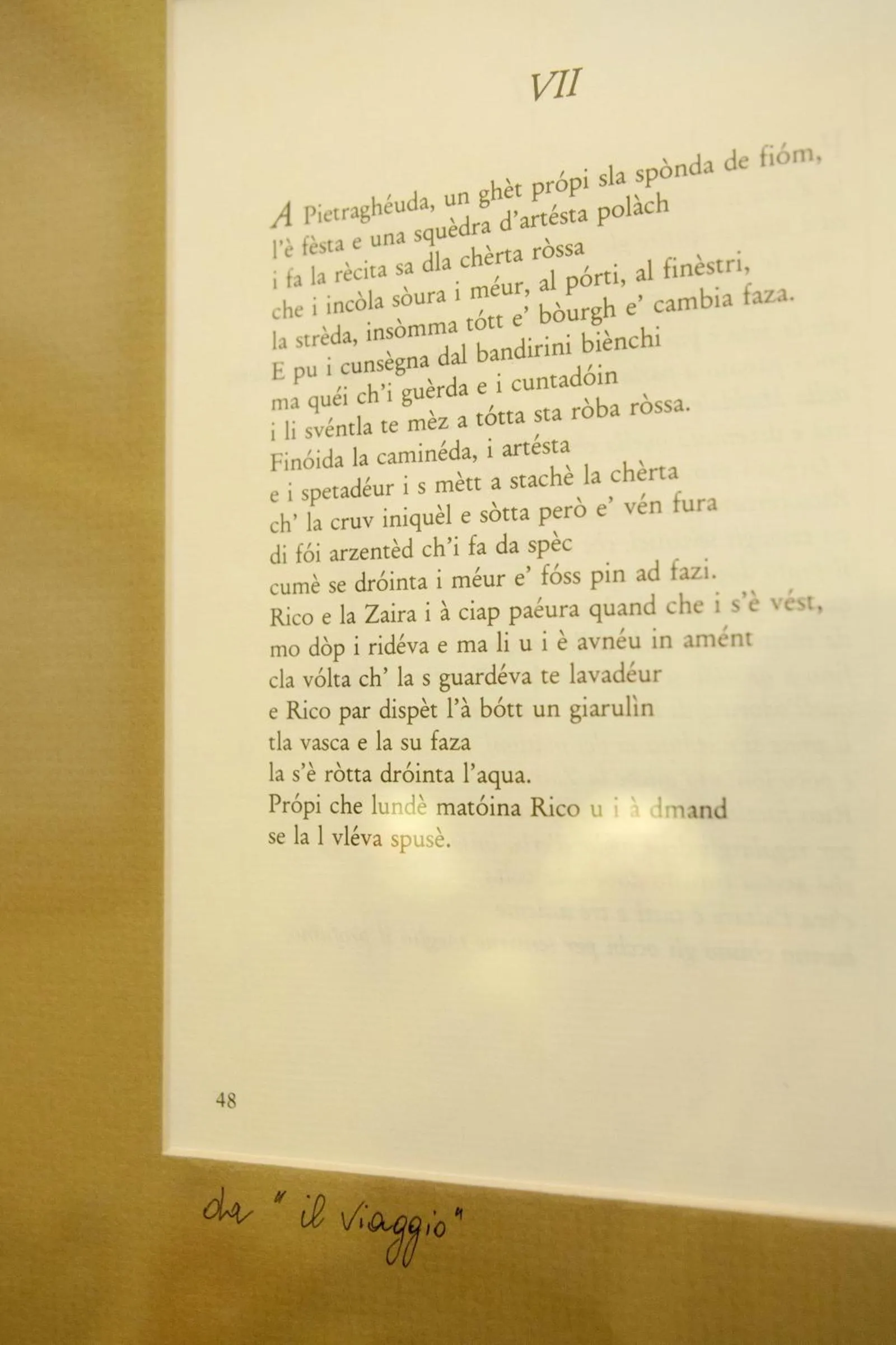 Decorative detail in Hotel Ristorante Ala d'Oro