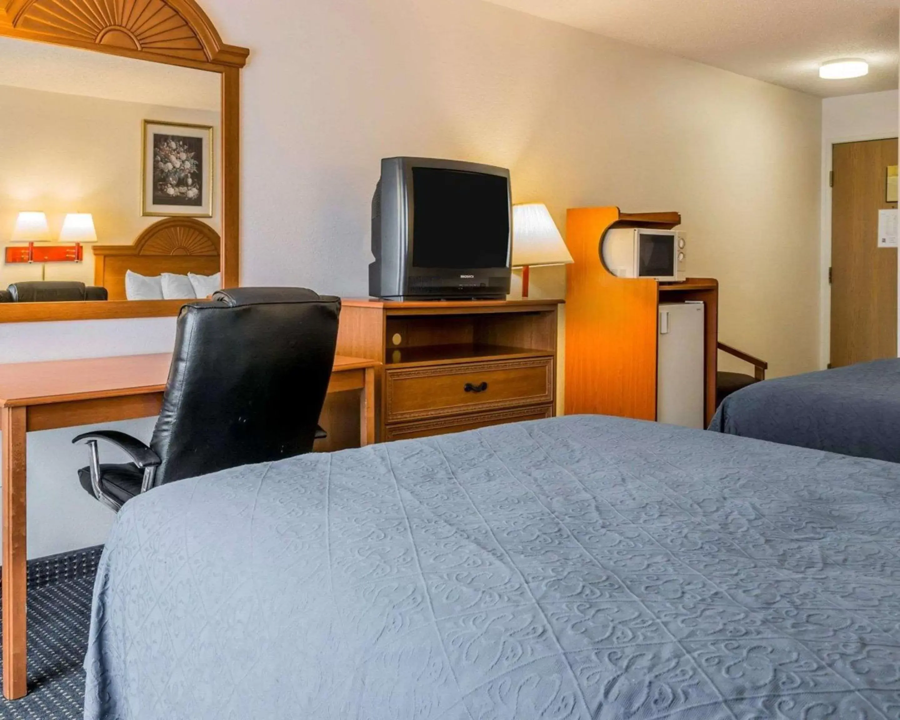 Photo of the whole room, TV/Entertainment Center in Quality Inn I-94 near Wings Stadium