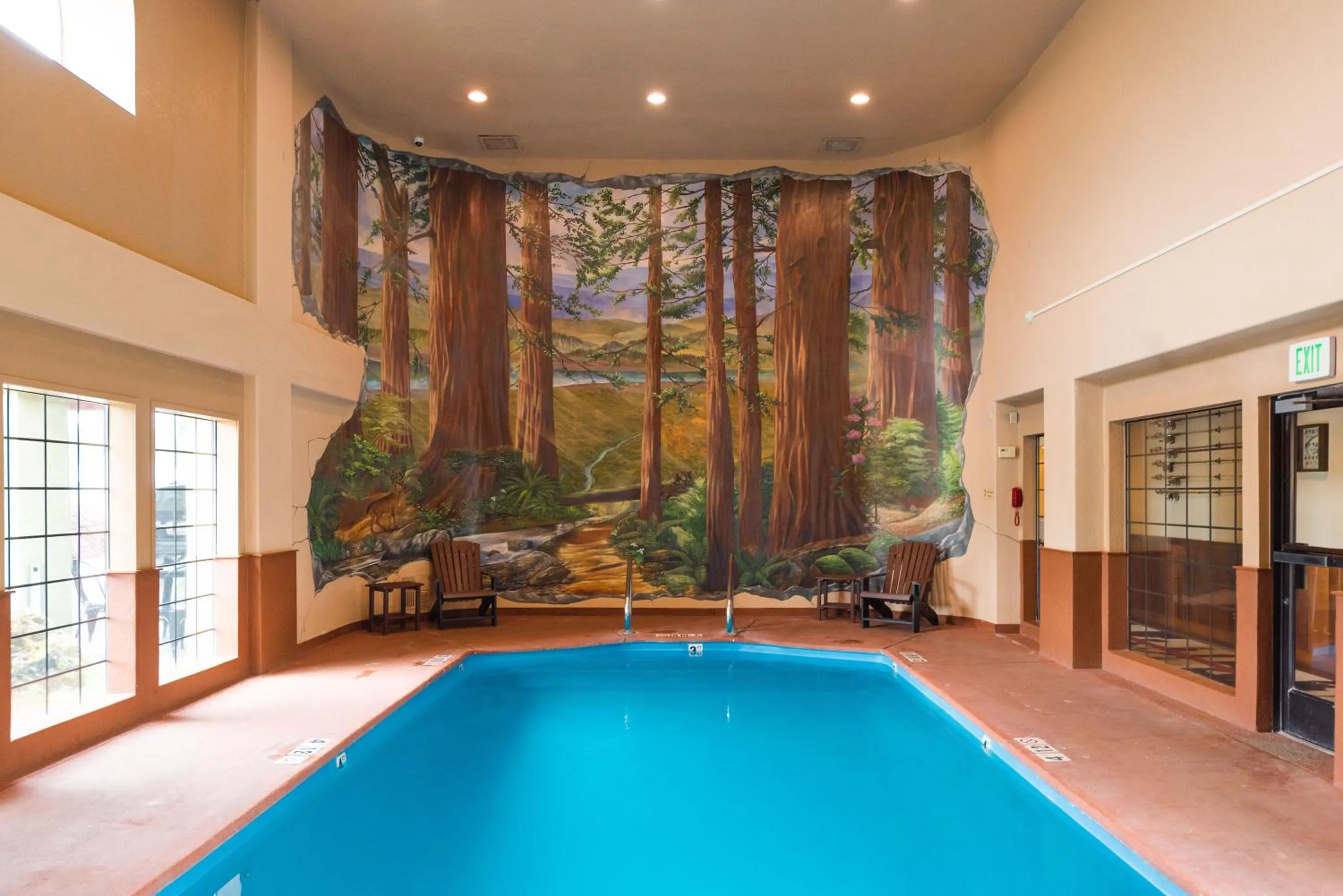 Swimming pool in The Redwood Riverwalk, a boutique hotel