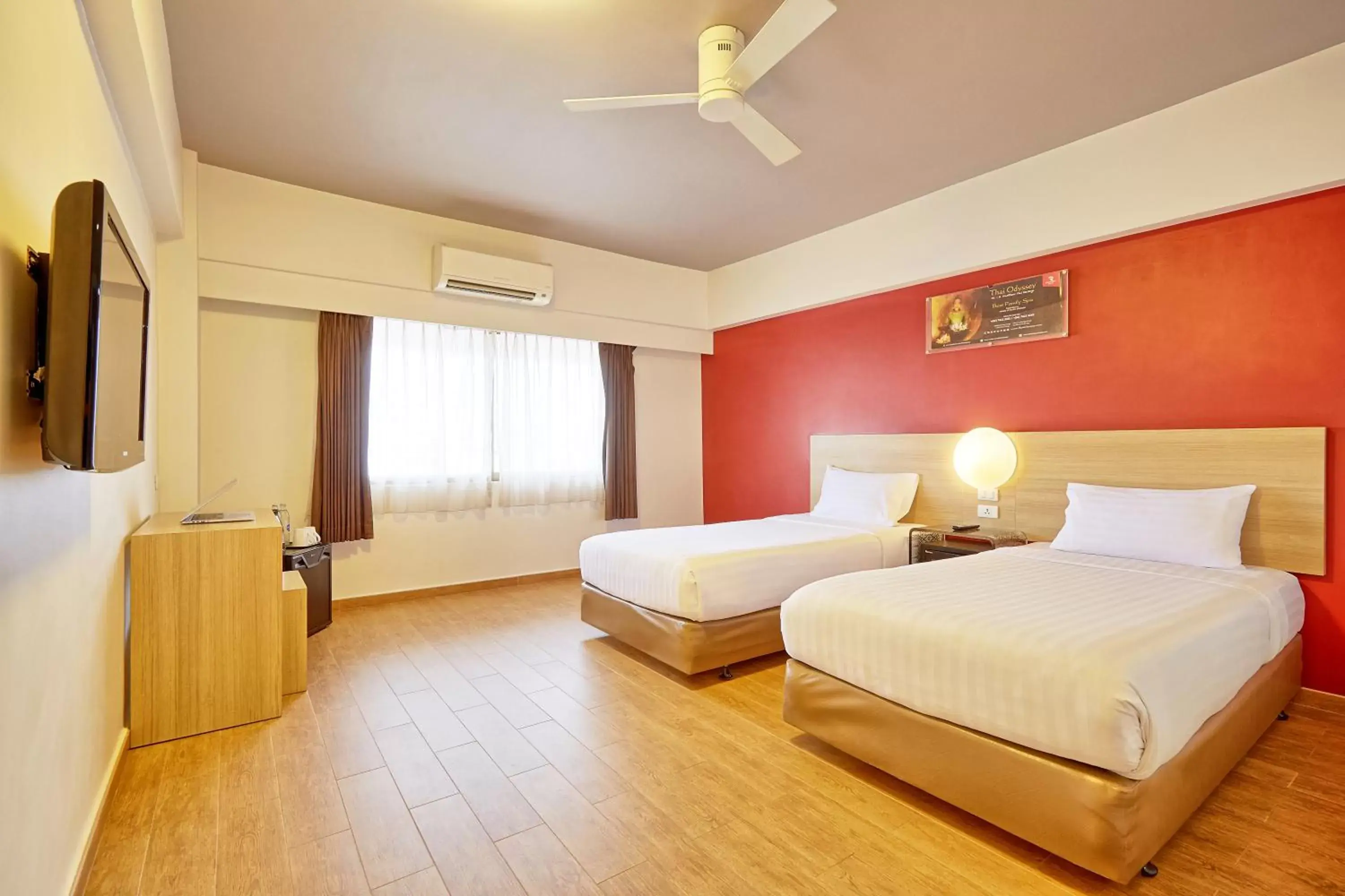 Bedroom, Bed in Red Planet Hat Yai SHA extra plus