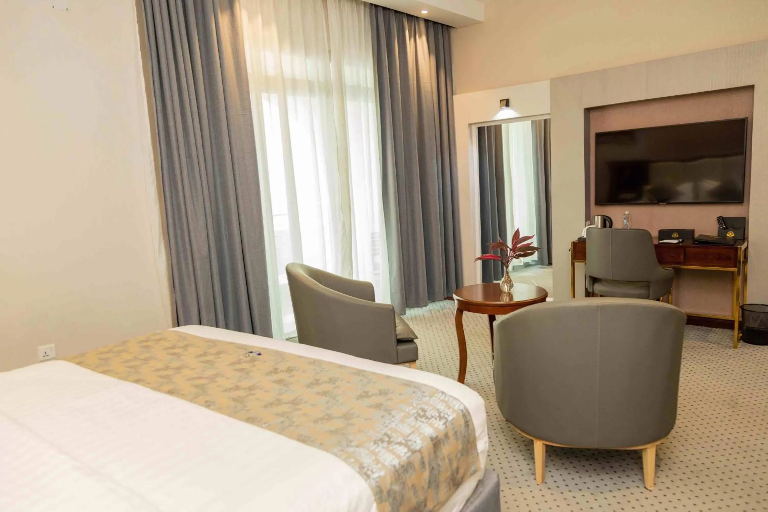 Bed in Cap Kivu Hôtel