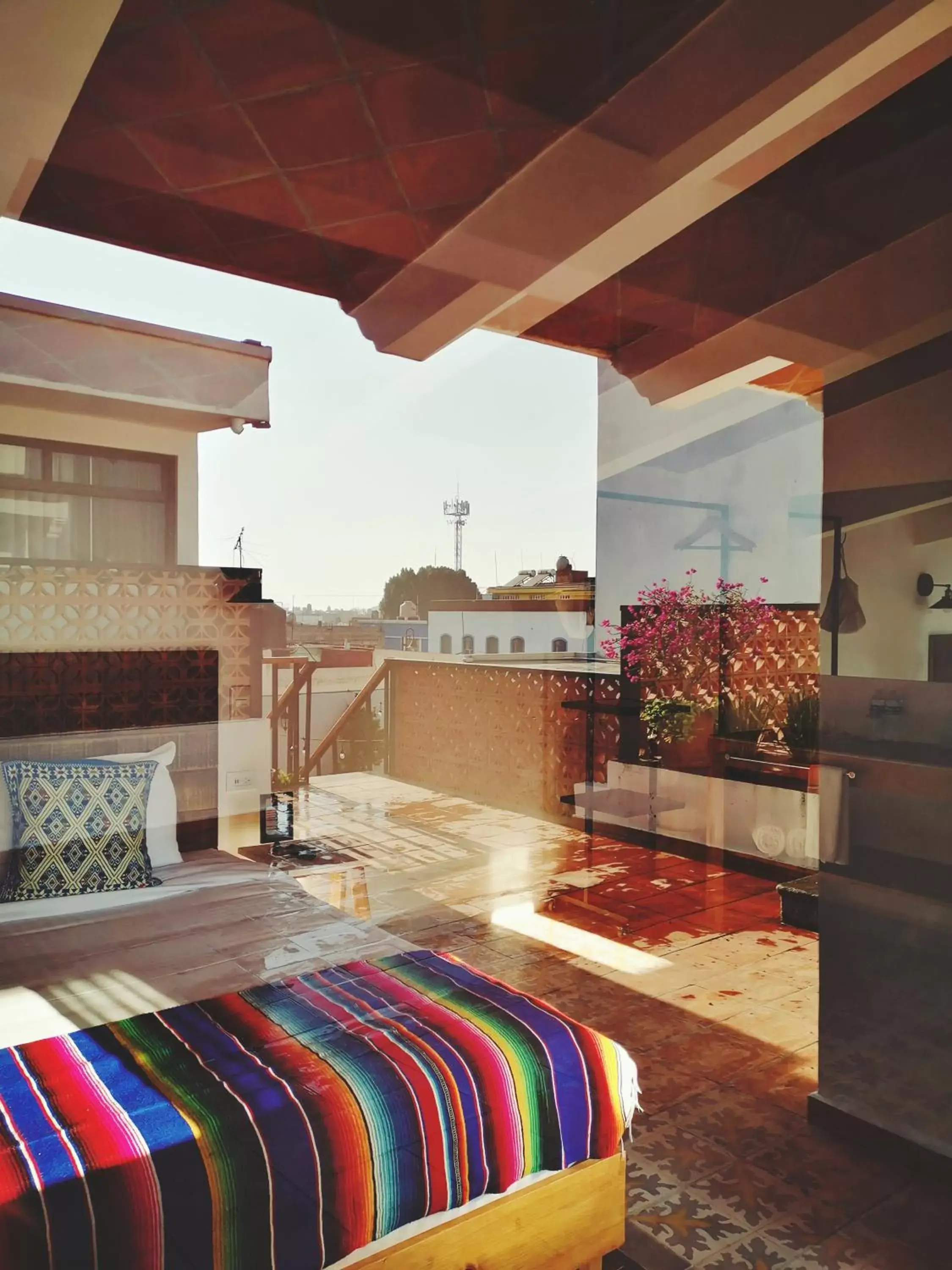 Inner courtyard view in Santa Josefita B&B