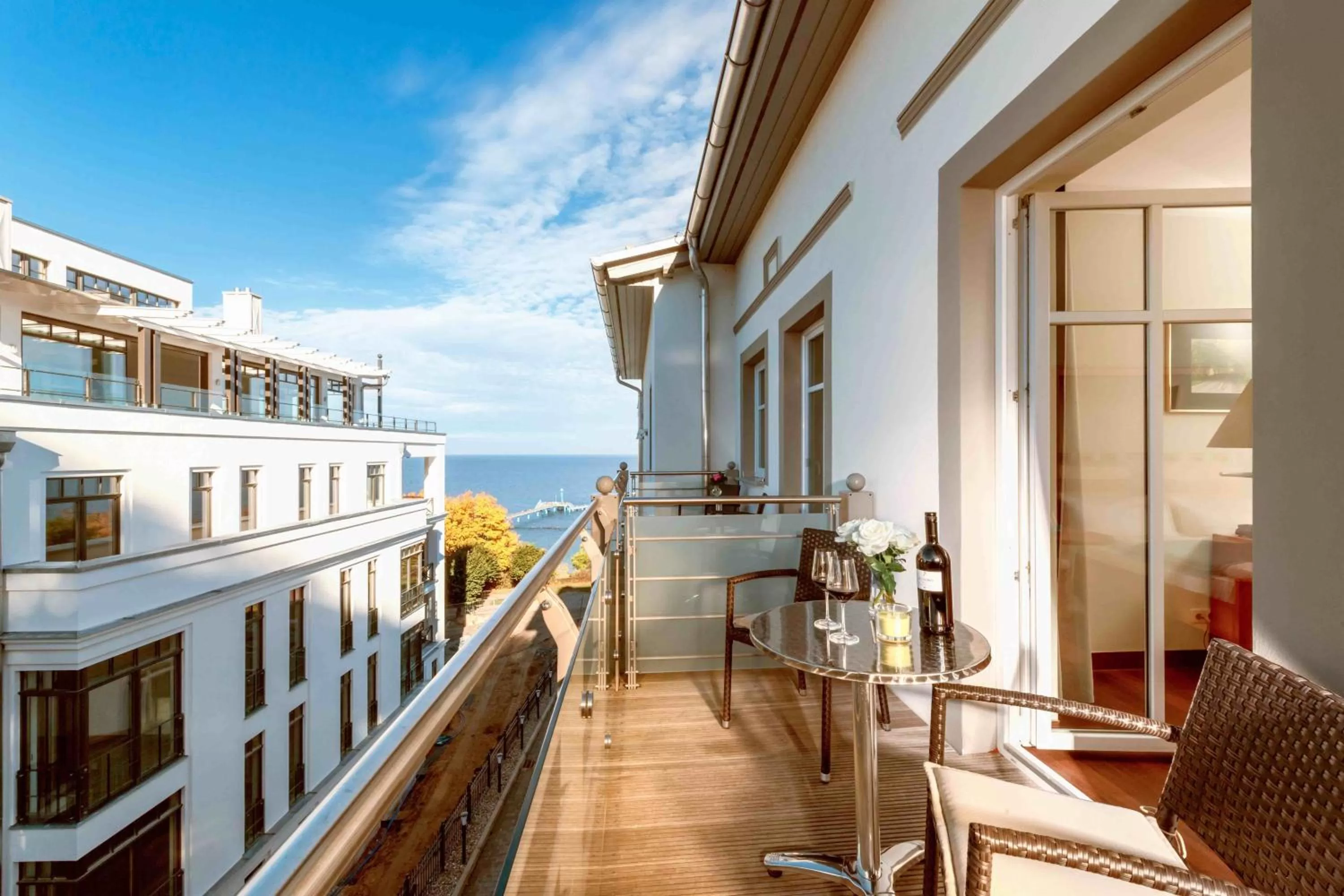 Photo of the whole room, Balcony/Terrace in Seeschloss Sellin