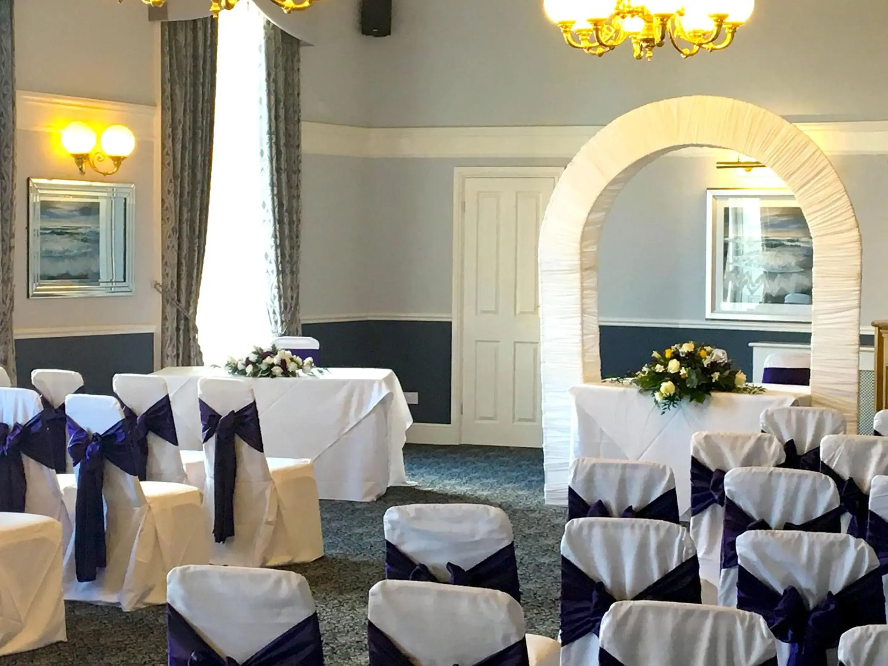 Decorative detail, Banquet Facilities in The North Euston Hotel