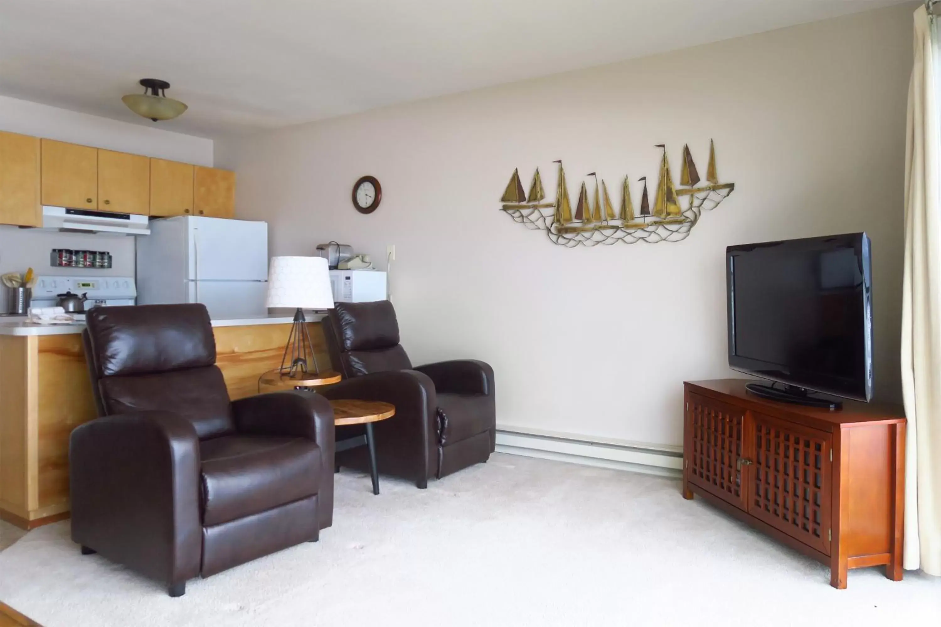 Living room in Ocean Terrace Condominiums