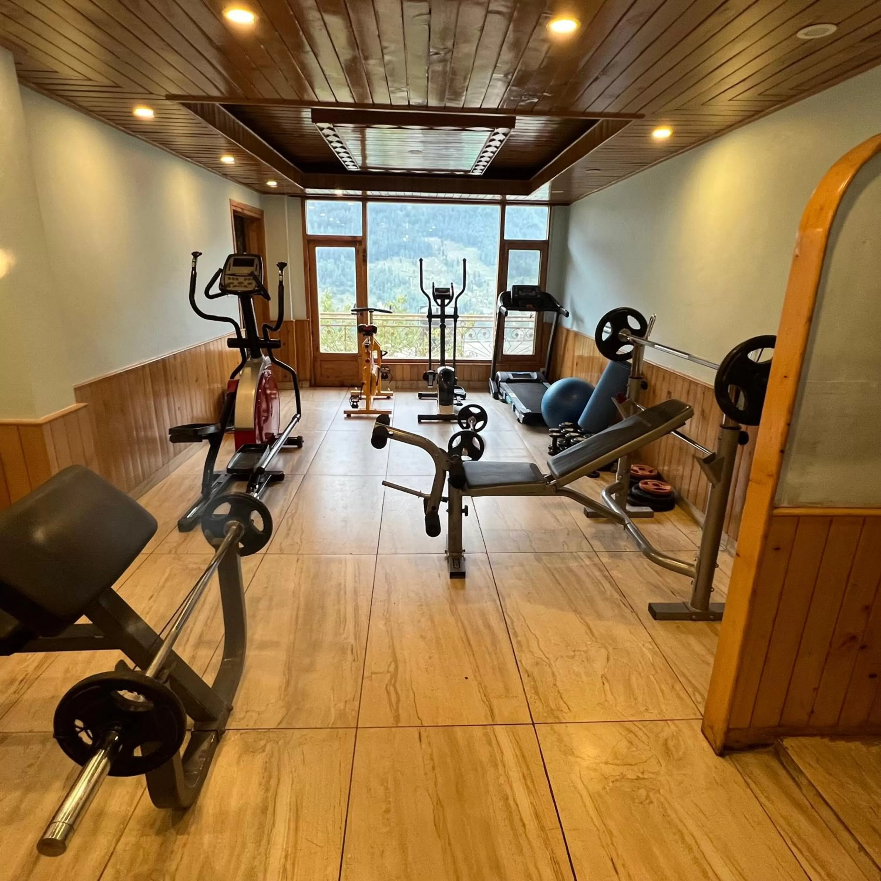 Fitness centre/facilities, Fitness Center/Facilities in Hotel Old Smugglers with Balcony mountain view(A/C hot and Cold)