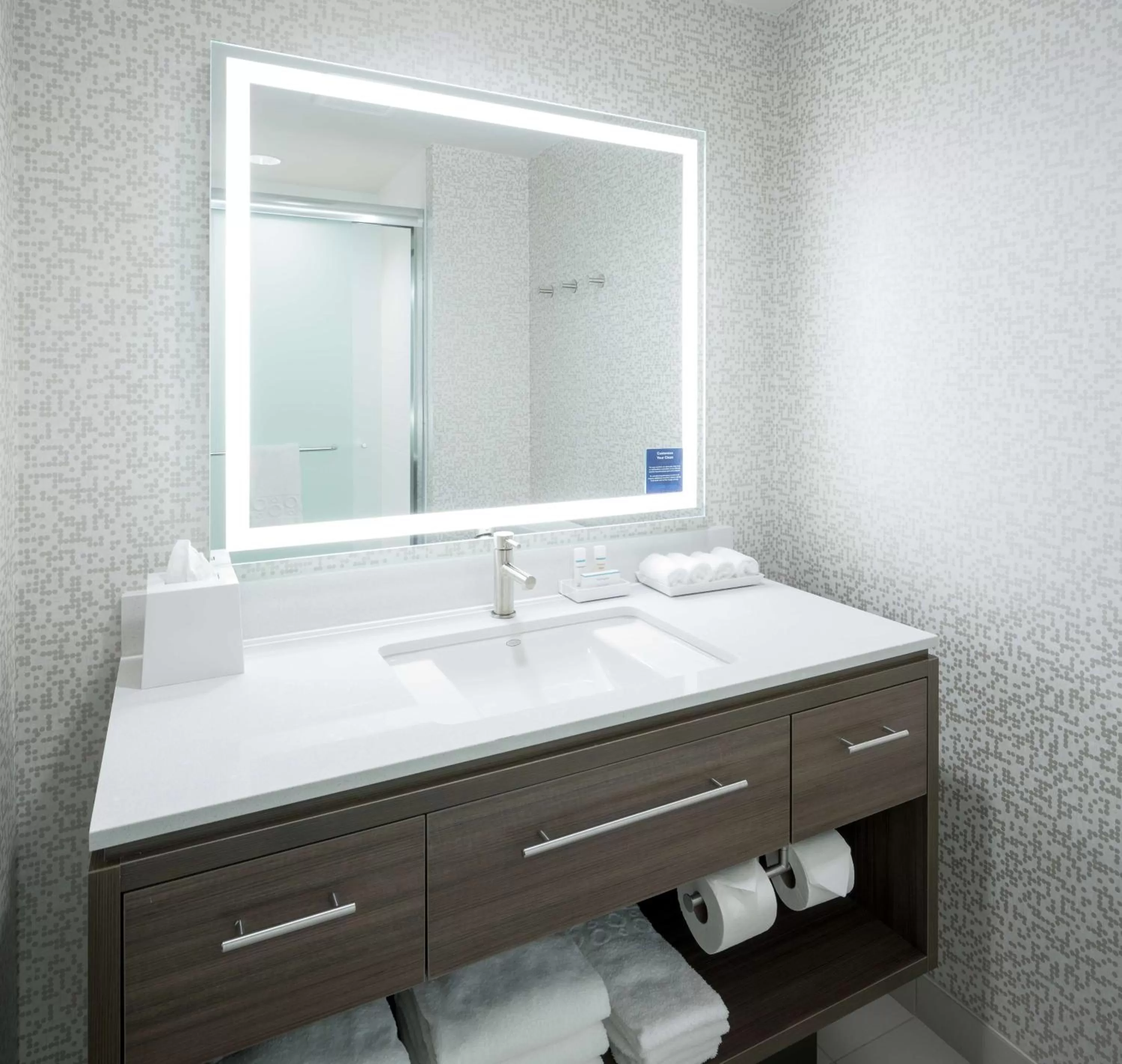 Bathroom in Home2 Suites by Hilton Fort Worth Cultural District