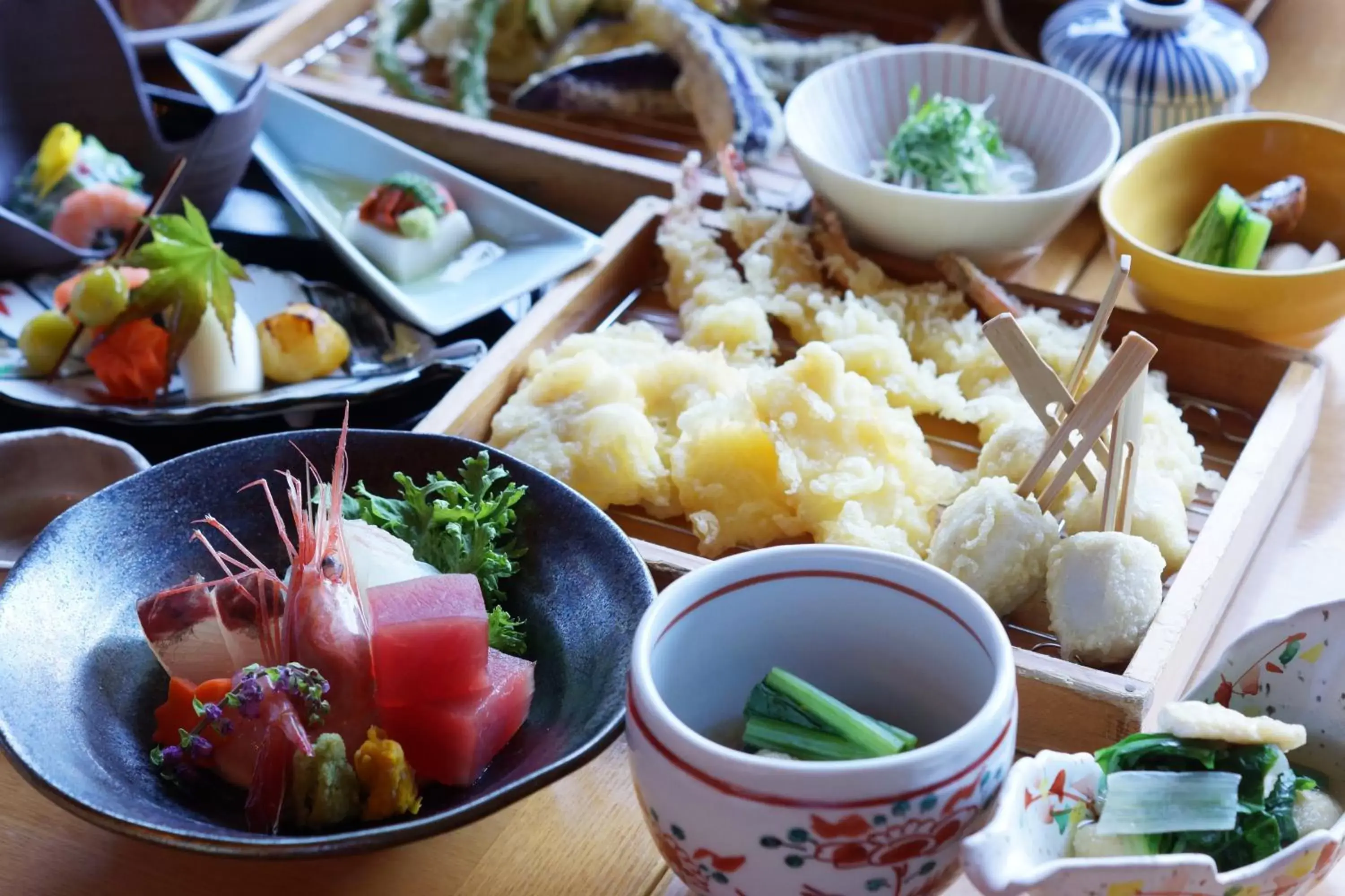 Dinner, Food in Kadensho, Arashiyama Onsen, Kyoto - Kyoritsu Resort