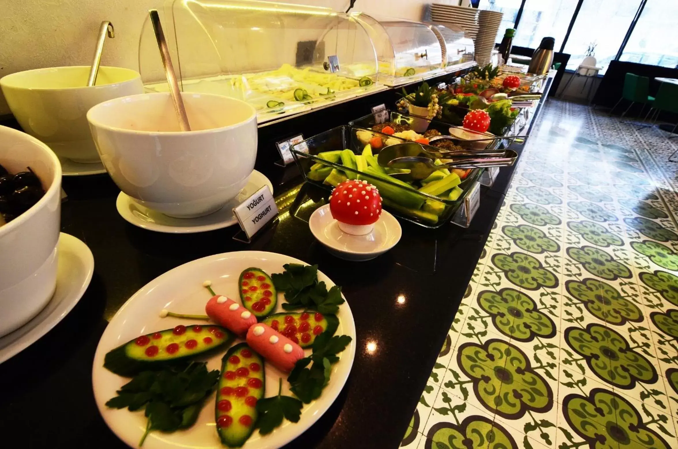 Buffet breakfast in Tempo Hotel 4Levent